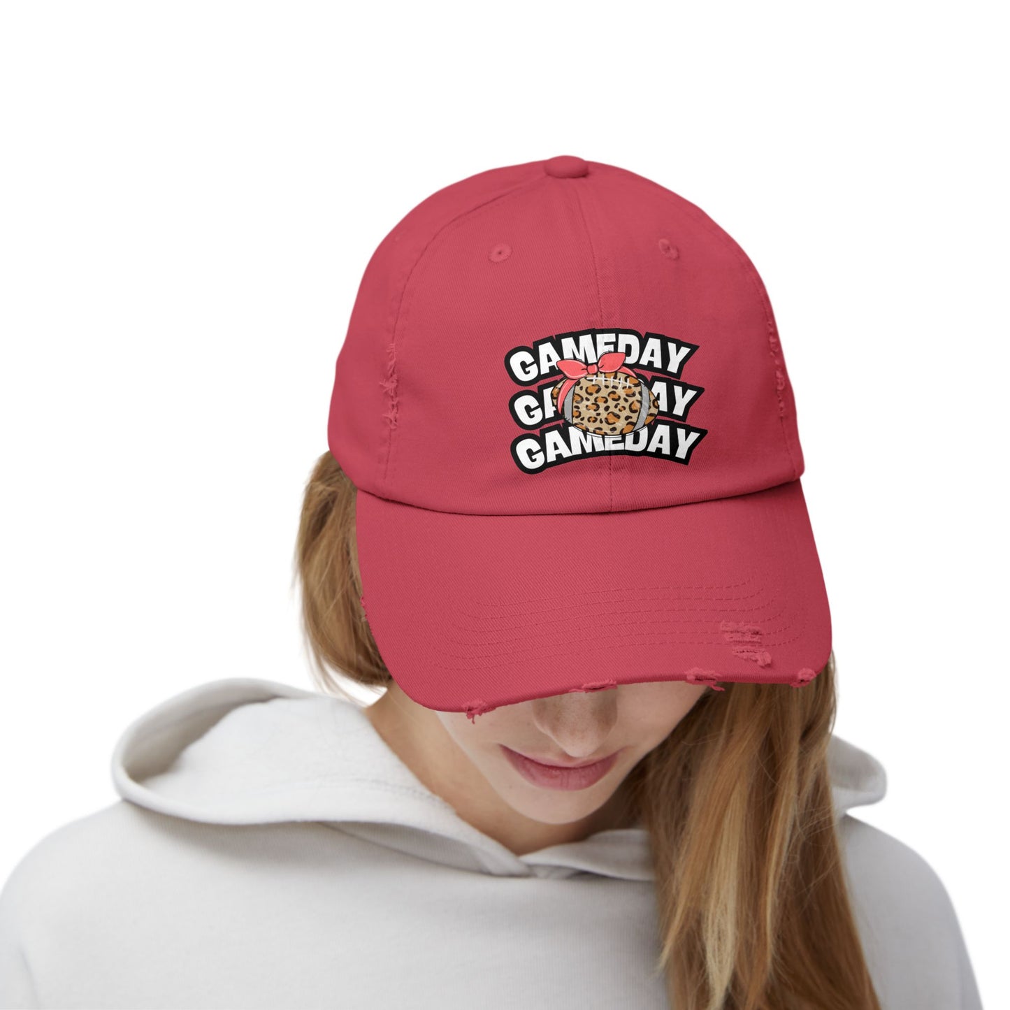 'Gameday' Unisex Distressed Cap