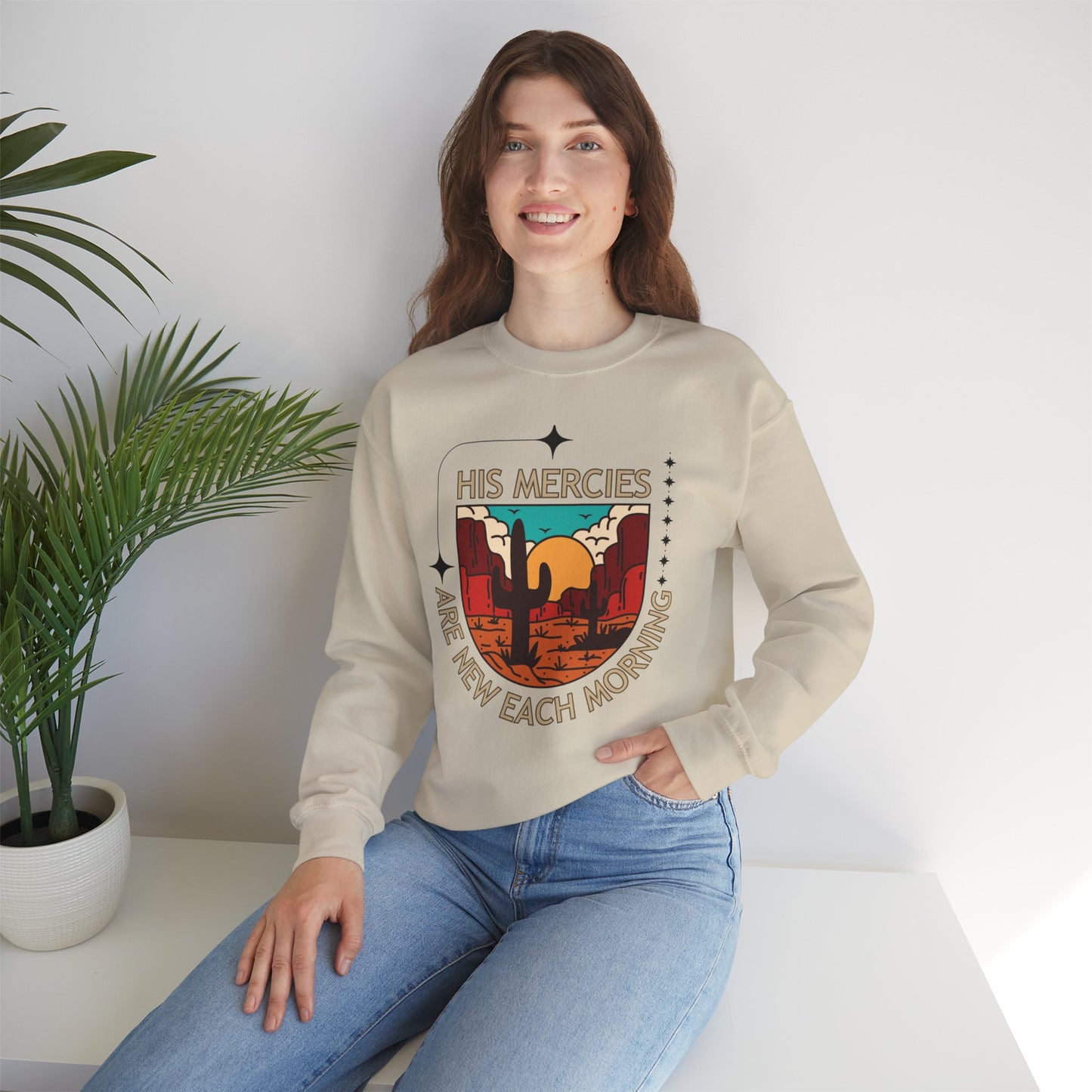 'His Mercies Are New Each Morning' Unisex Heavy Blend™ Crewneck Sweatshirt