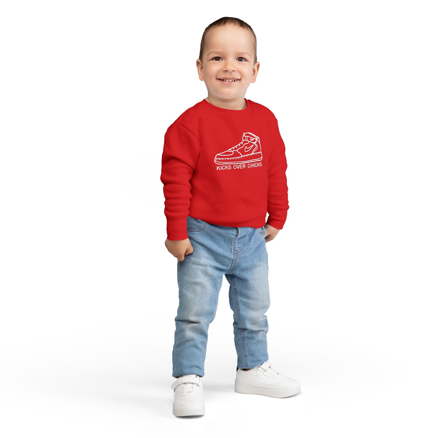 'Kicks Over Chicks' Toddler Sweatshirt