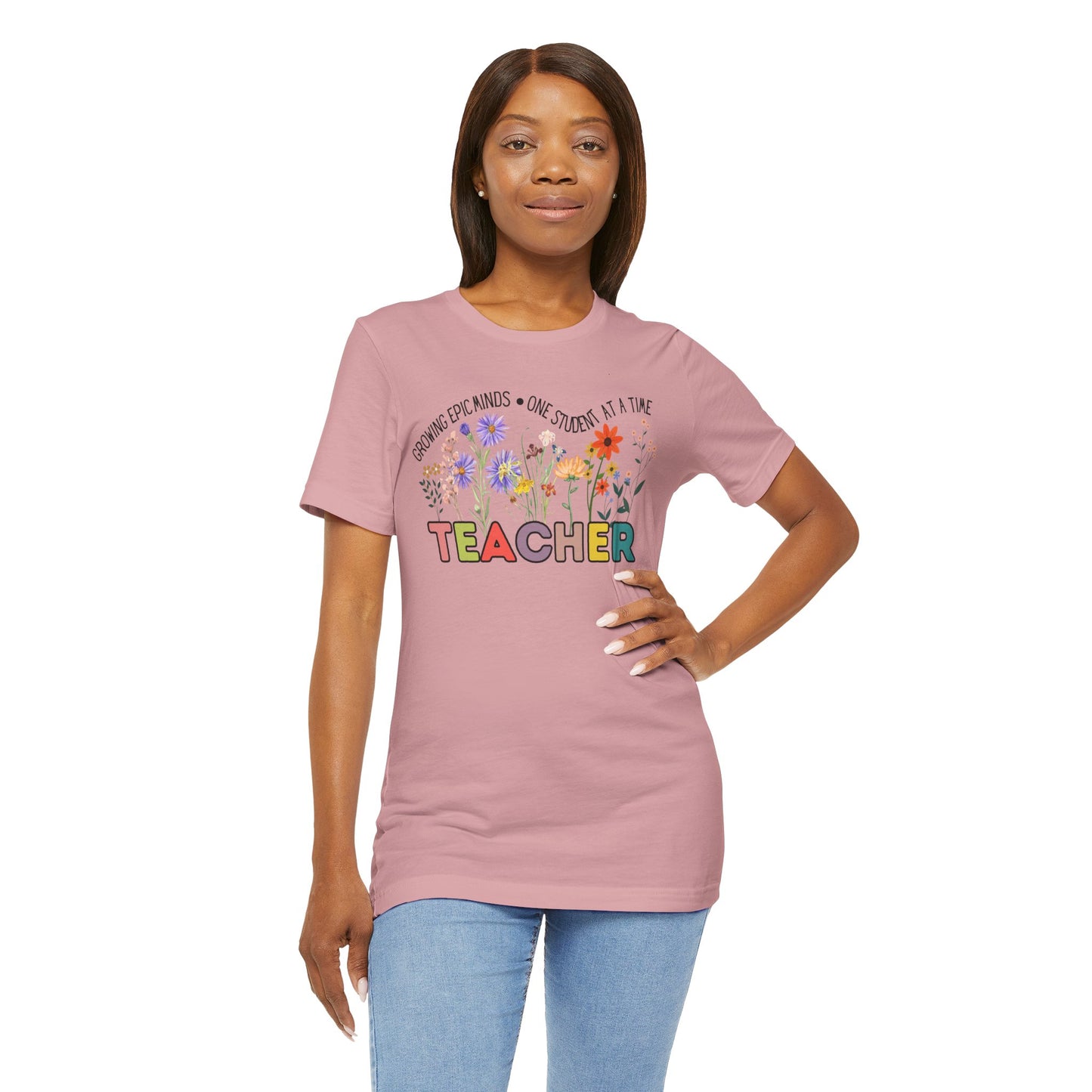 'Growing Epic Minds-One Student At A Time' Unisex Jersey Short Sleeve Tee