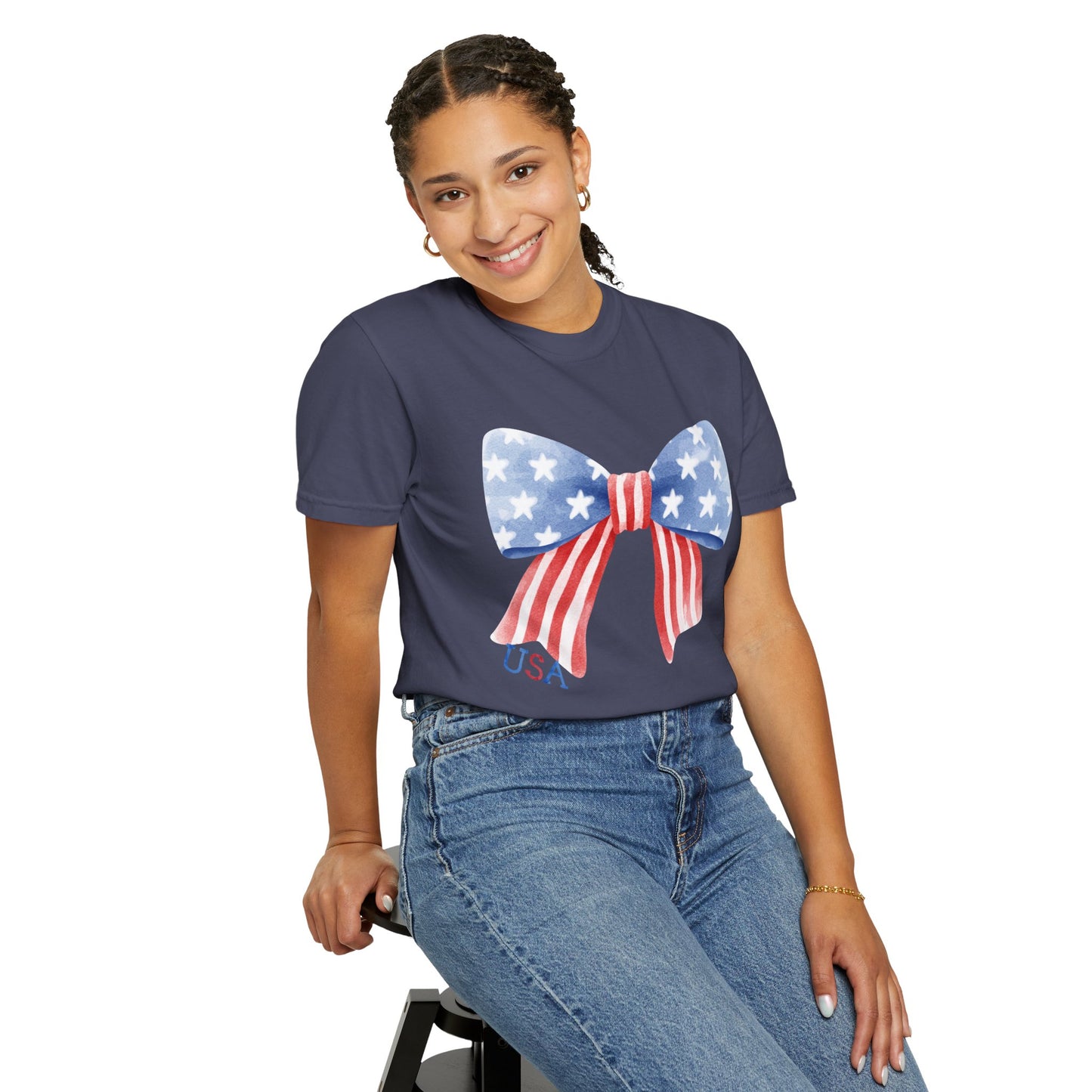 'USA' Unisex Garment-Dyed T-shirt