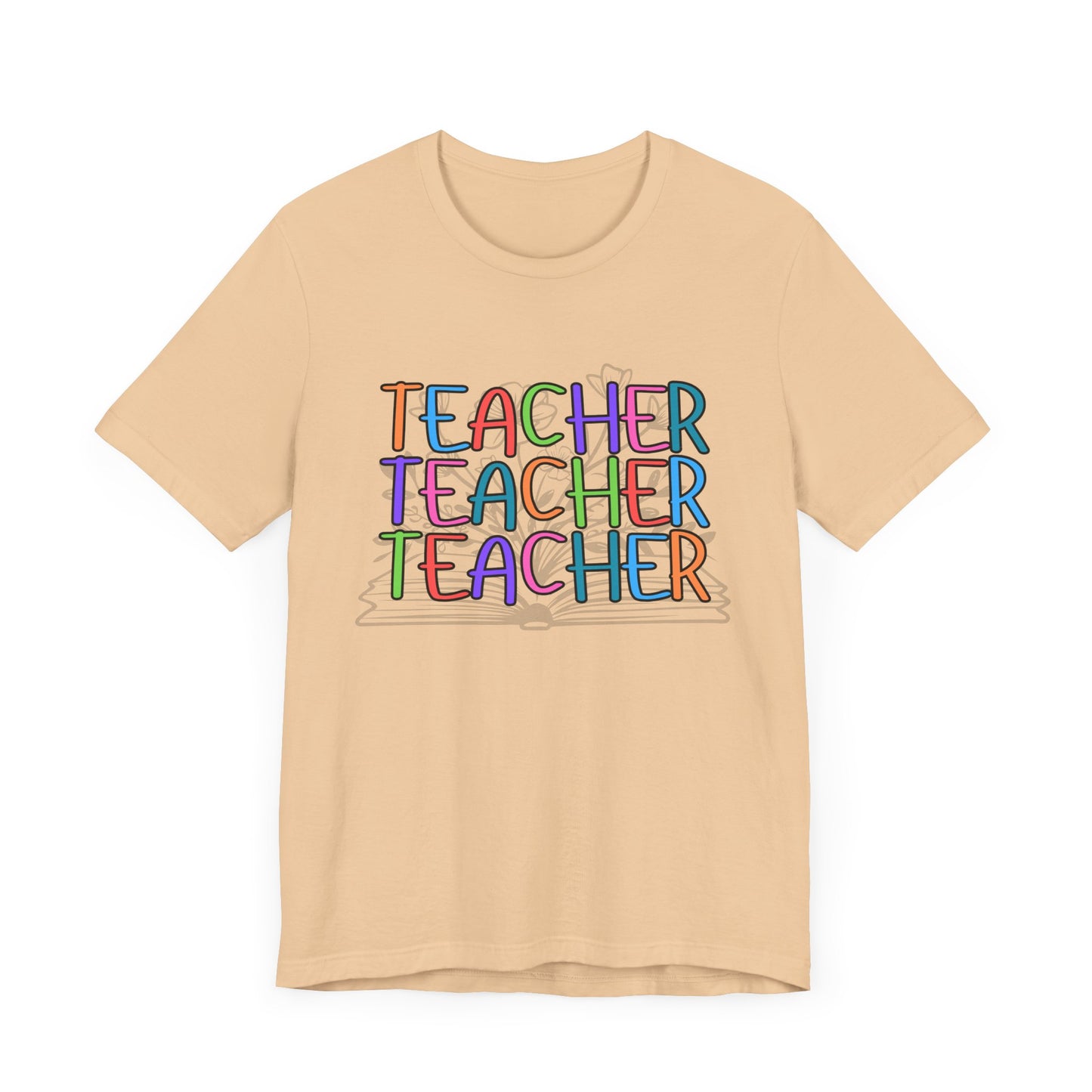 'Book Teacher' Unisex Jersey Short Sleeve Tee