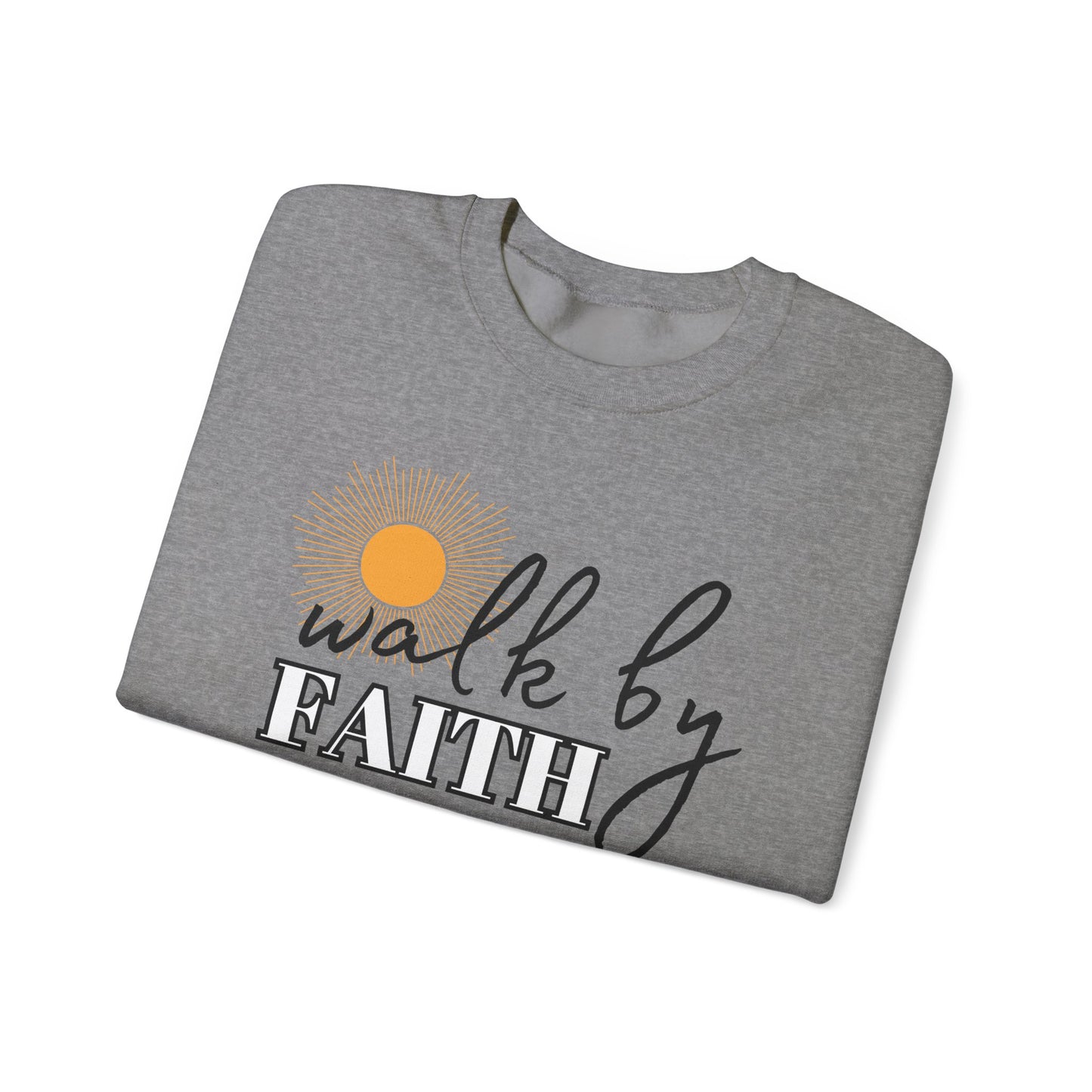 'Walk by Faith' Unisex Heavy Blend™ Crewneck Sweatshirt