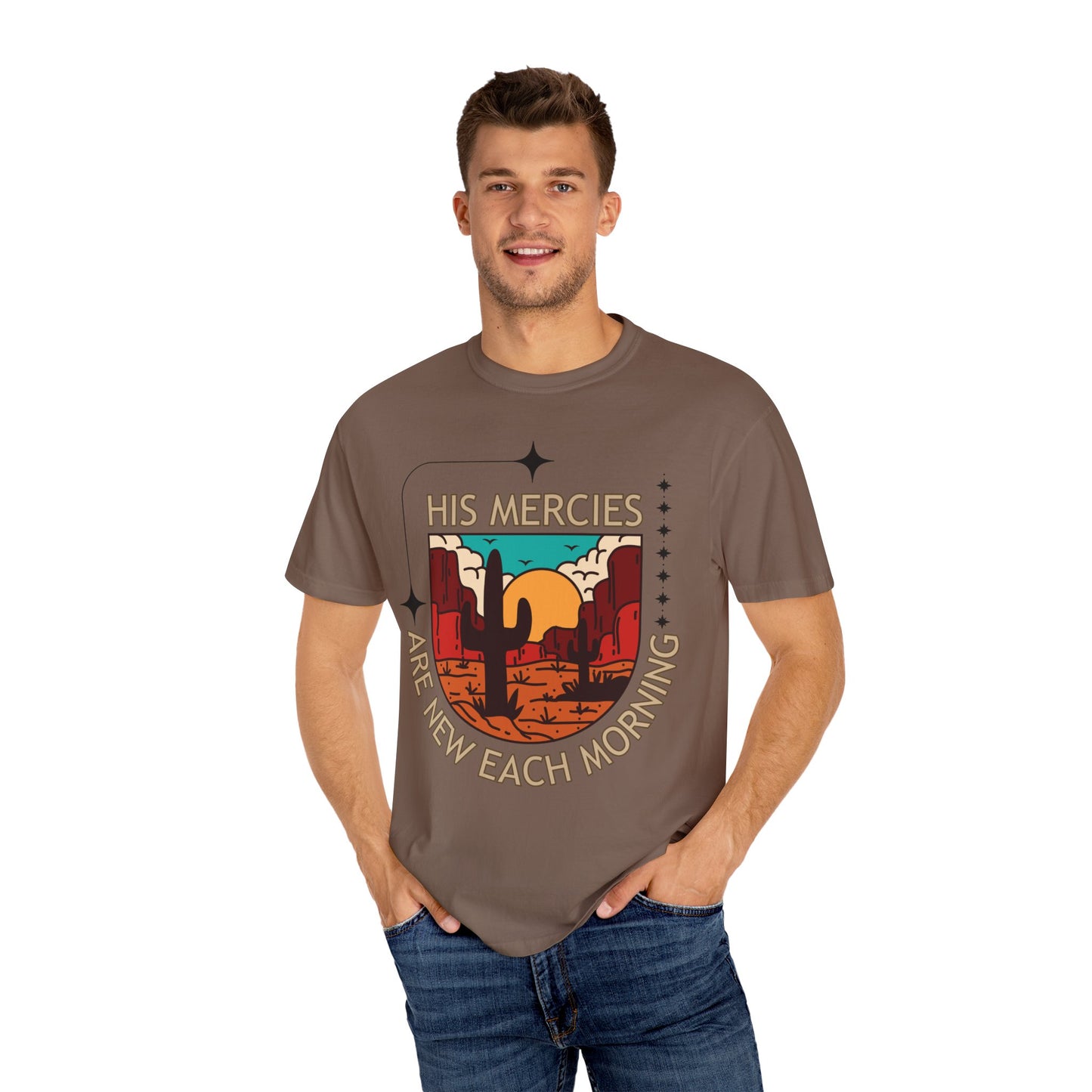 'His Mercies Are New Each Morning' Unisex Garment-Dyed T-shirt