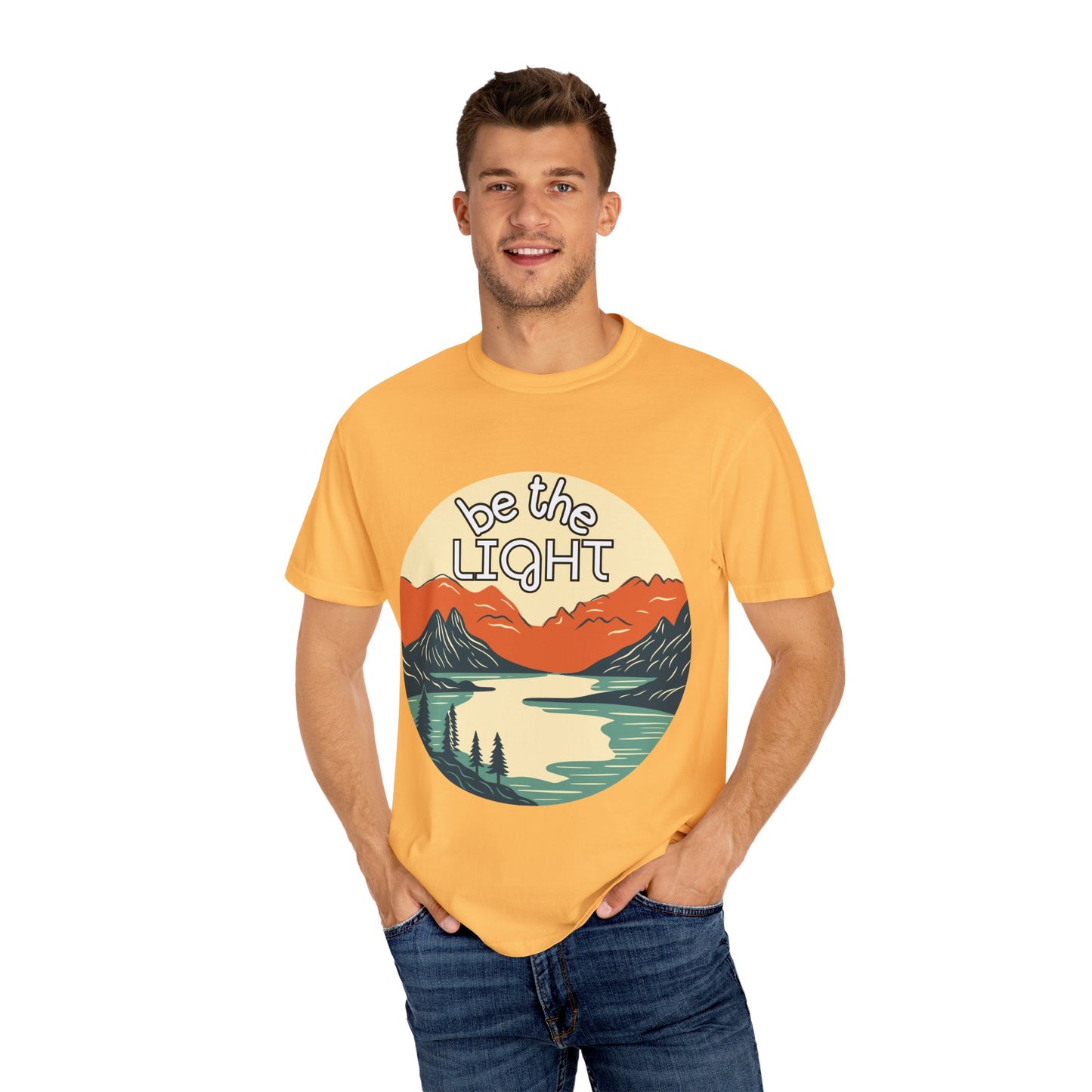 'Be the Light' Unisex Garment-Dyed T-shirt