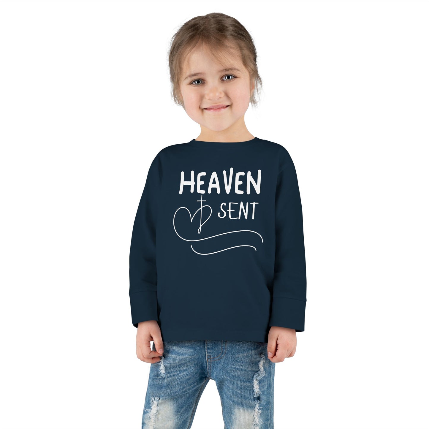 'Heaven Sent' Toddler Long Sleeve Tee