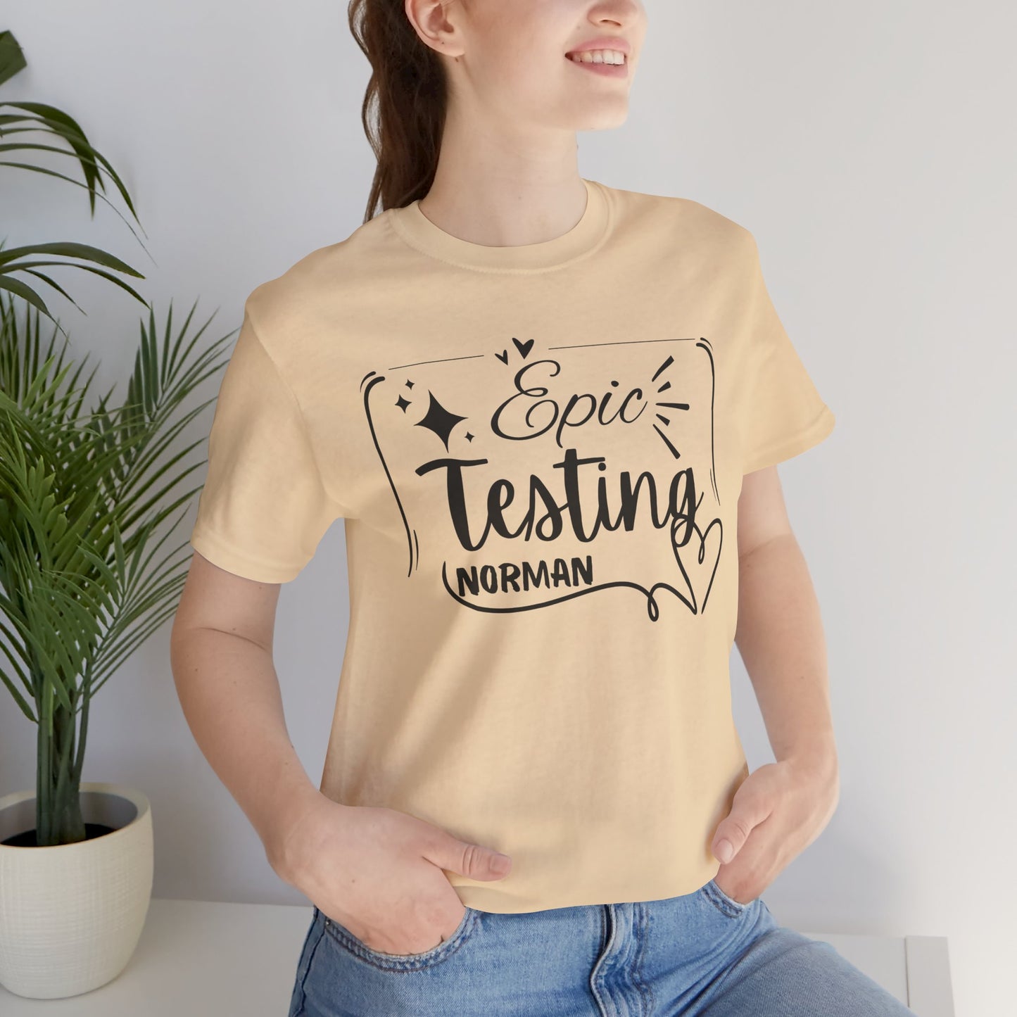 'Epic Testing Norman' Unisex Jersey Short Sleeve Tee