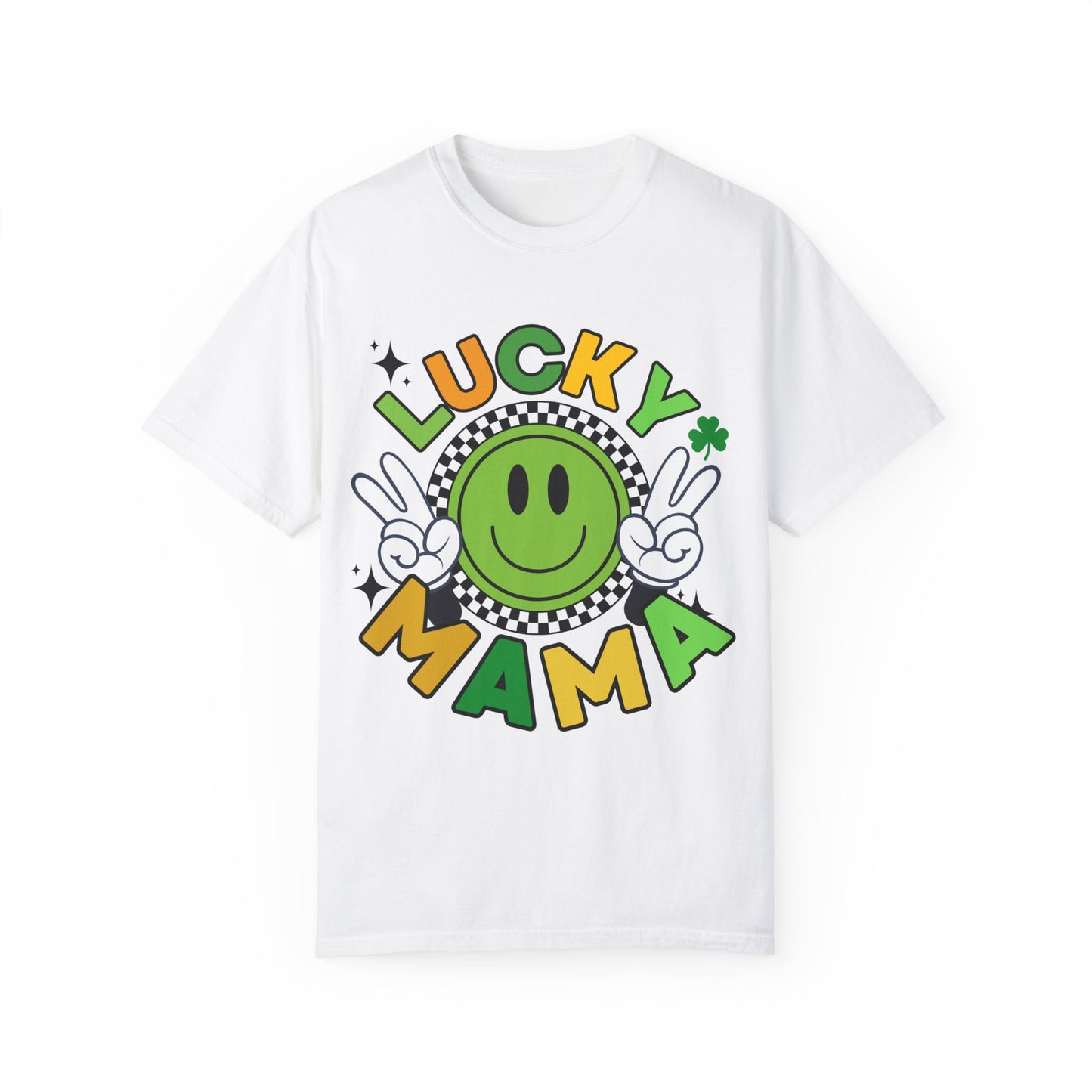 'Lucky Mama' Unisex Garment-Dyed T-shirt