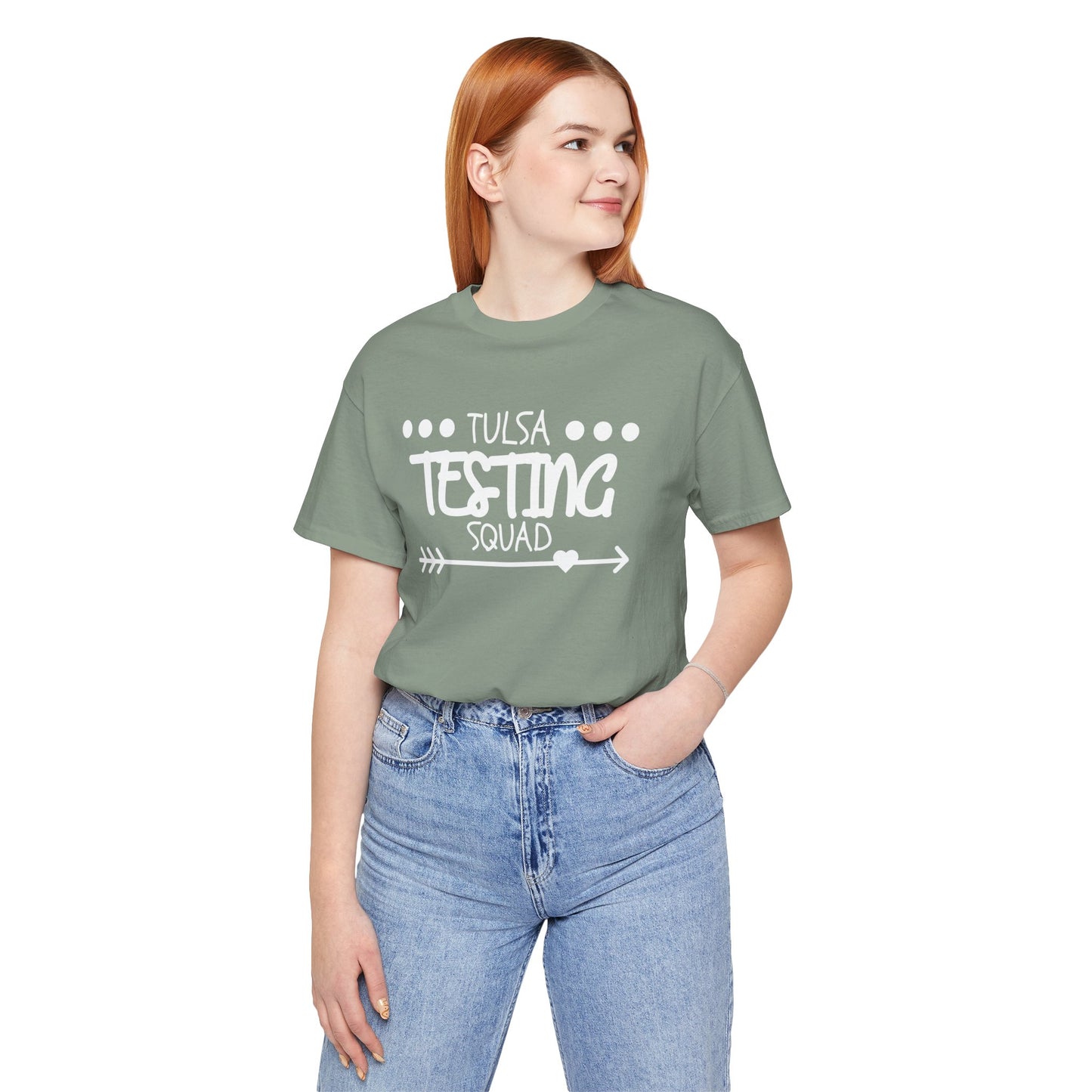 'Tulsa Testing Squad' Unisex Jersey Short Sleeve Tee
