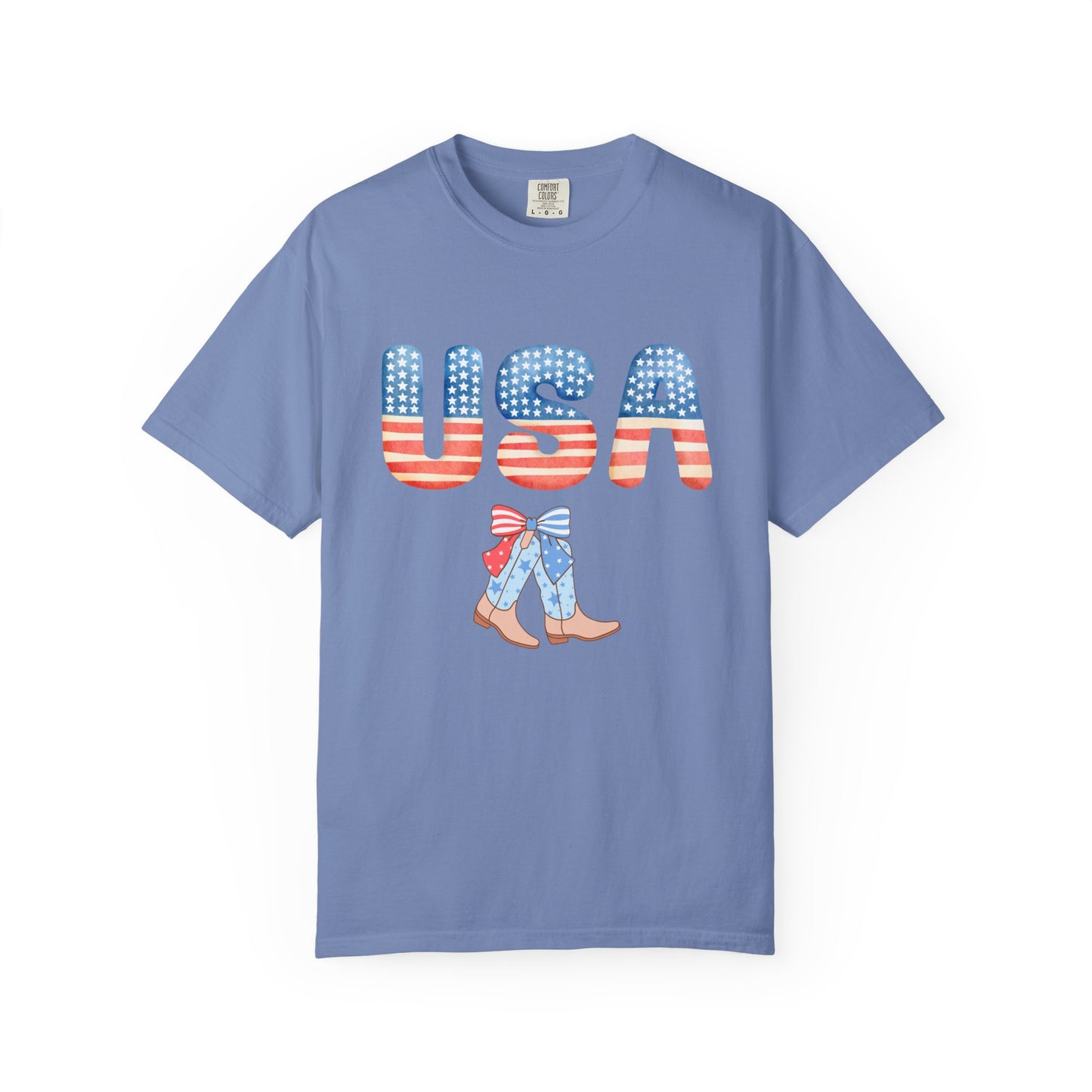 'USA' Unisex Garment-Dyed T-shirt