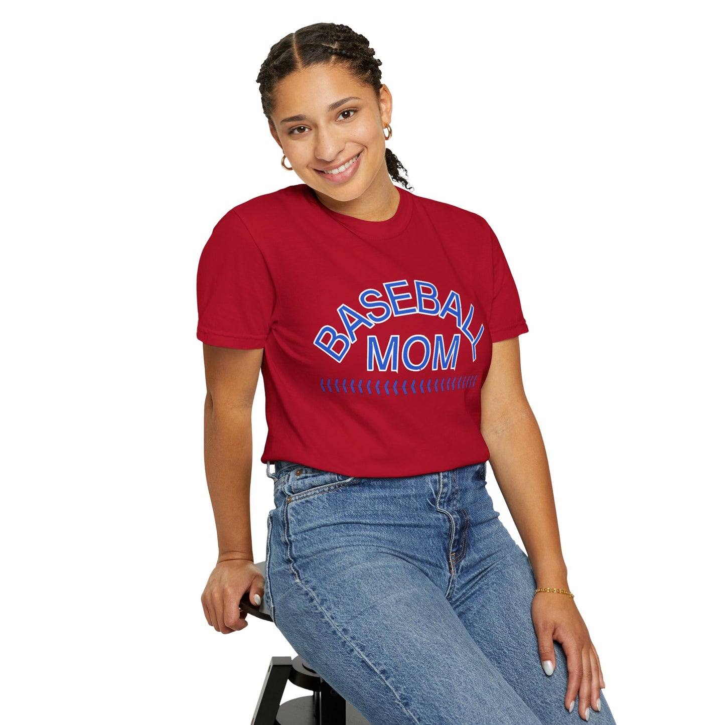 'Baseball Mom' Unisex Garment-Dyed T-shirt