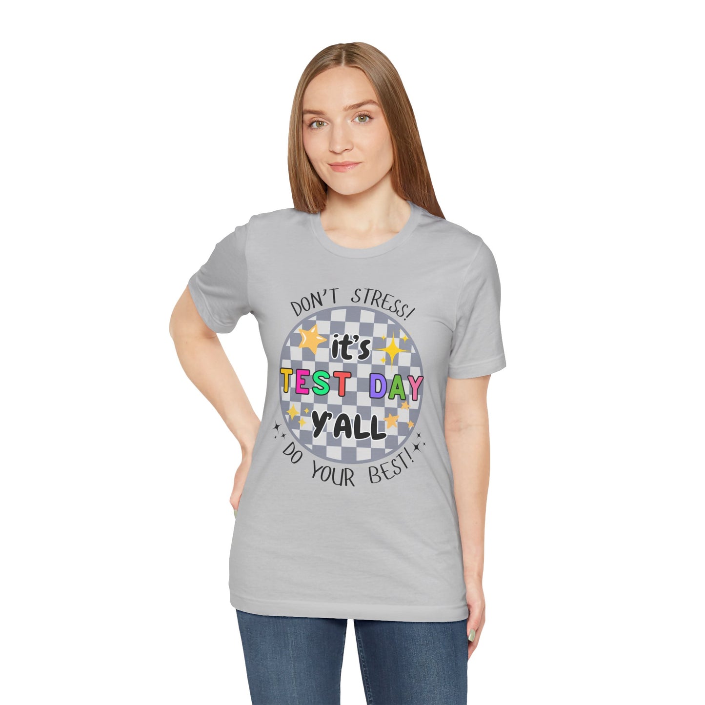 'It's Test Day Y'all' Unisex Jersey Short Sleeve Tee