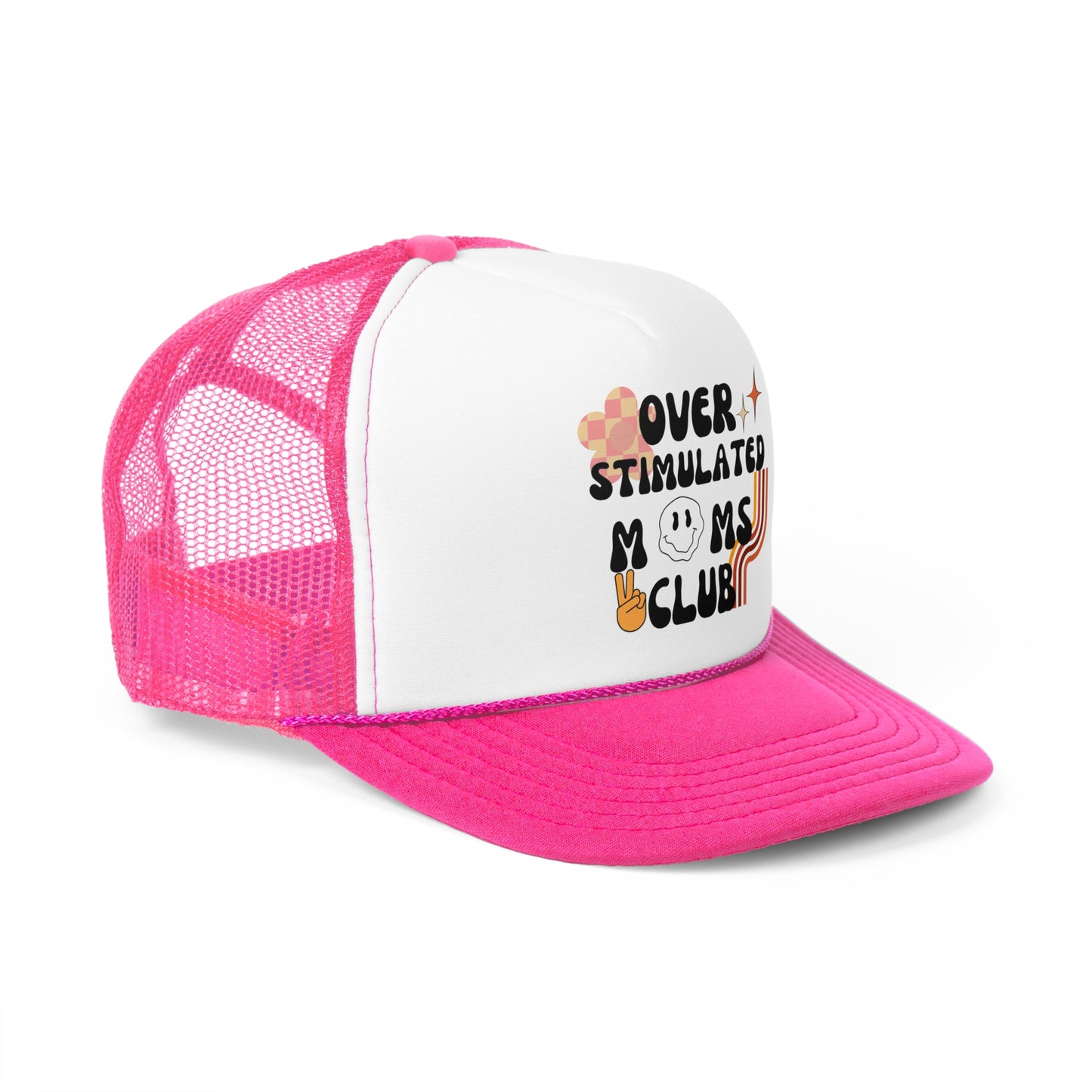 'Retro Over Stimulated Moms Club' Trucker Caps