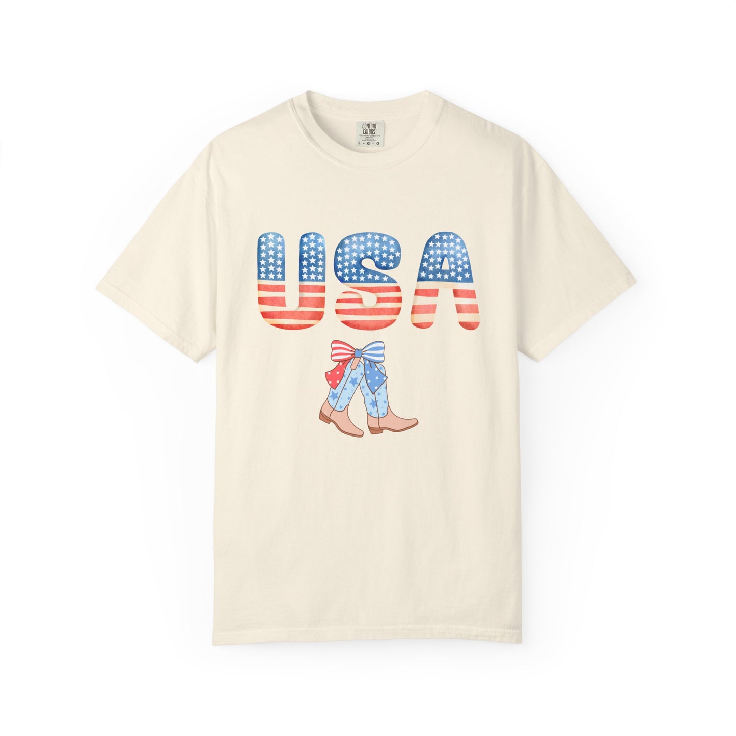'USA' Unisex Garment-Dyed T-shirt