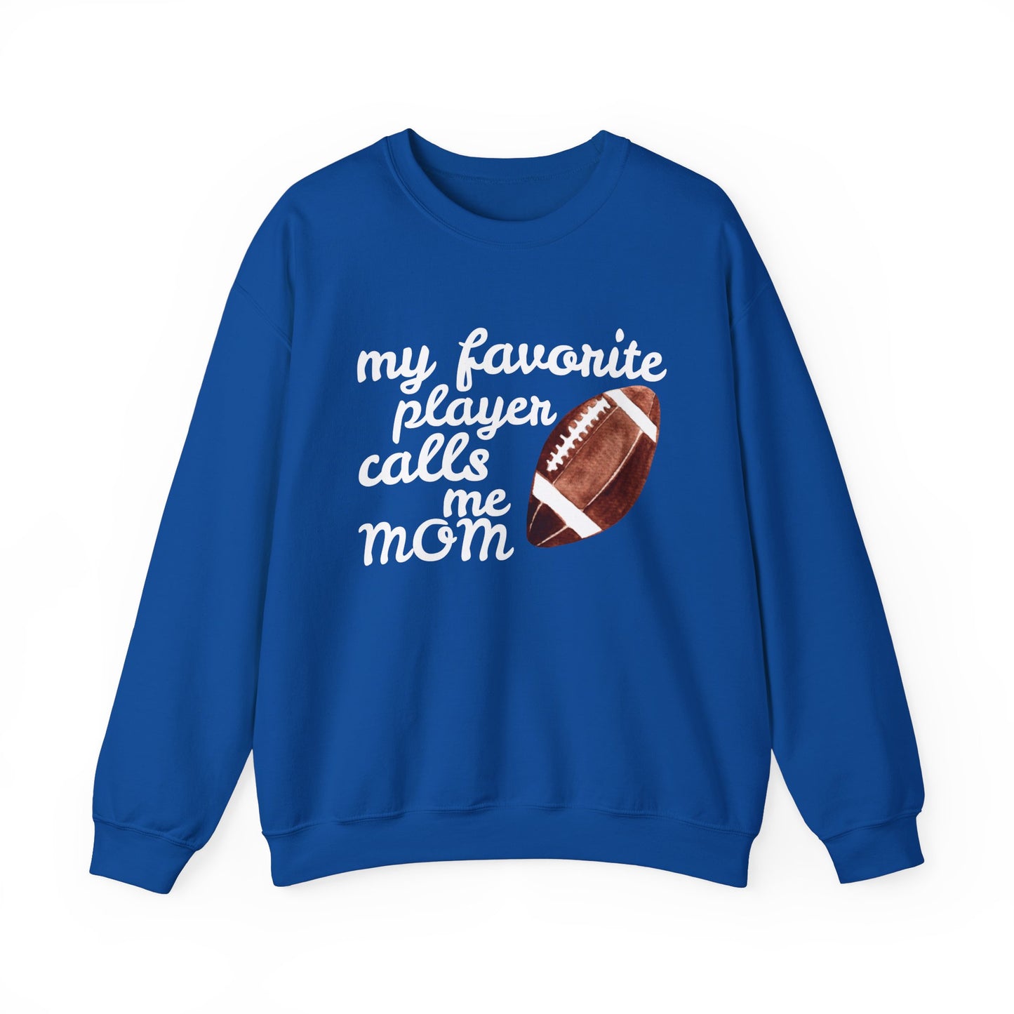 'My Favorite Player Calls Me Mom' Unisex Heavy Blend™ Crewneck Sweatshirt