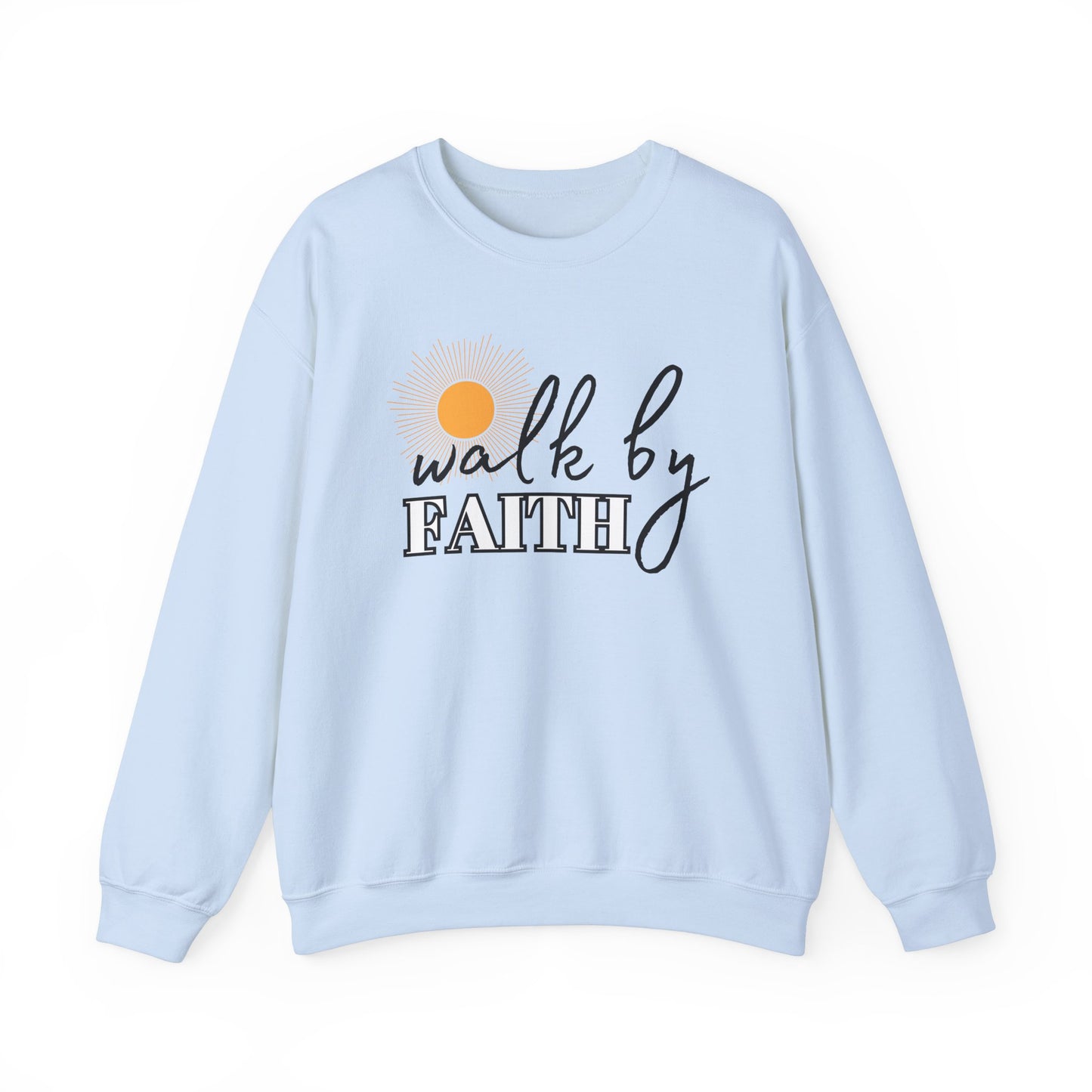 'Walk by Faith' Unisex Heavy Blend™ Crewneck Sweatshirt