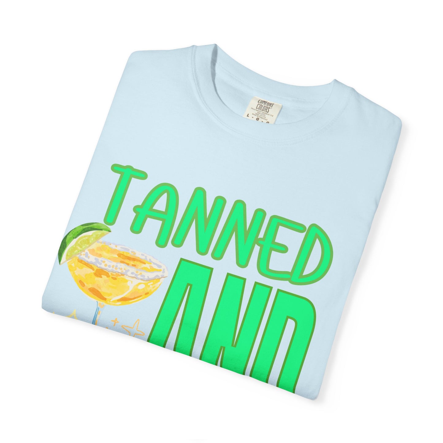 'Tanned and Tipsy' Unisex Garment-Dyed T-shirt