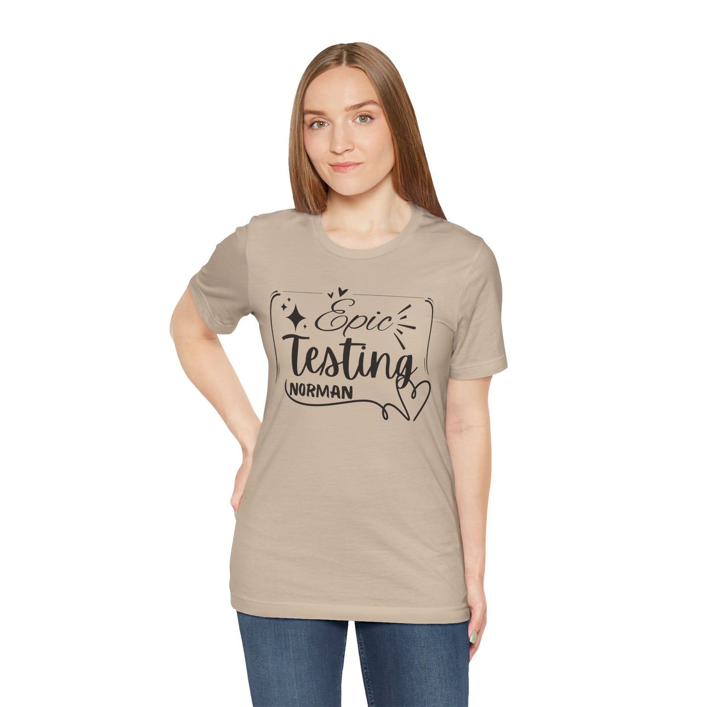 'Epic Testing Norman' Unisex Jersey Short Sleeve Tee