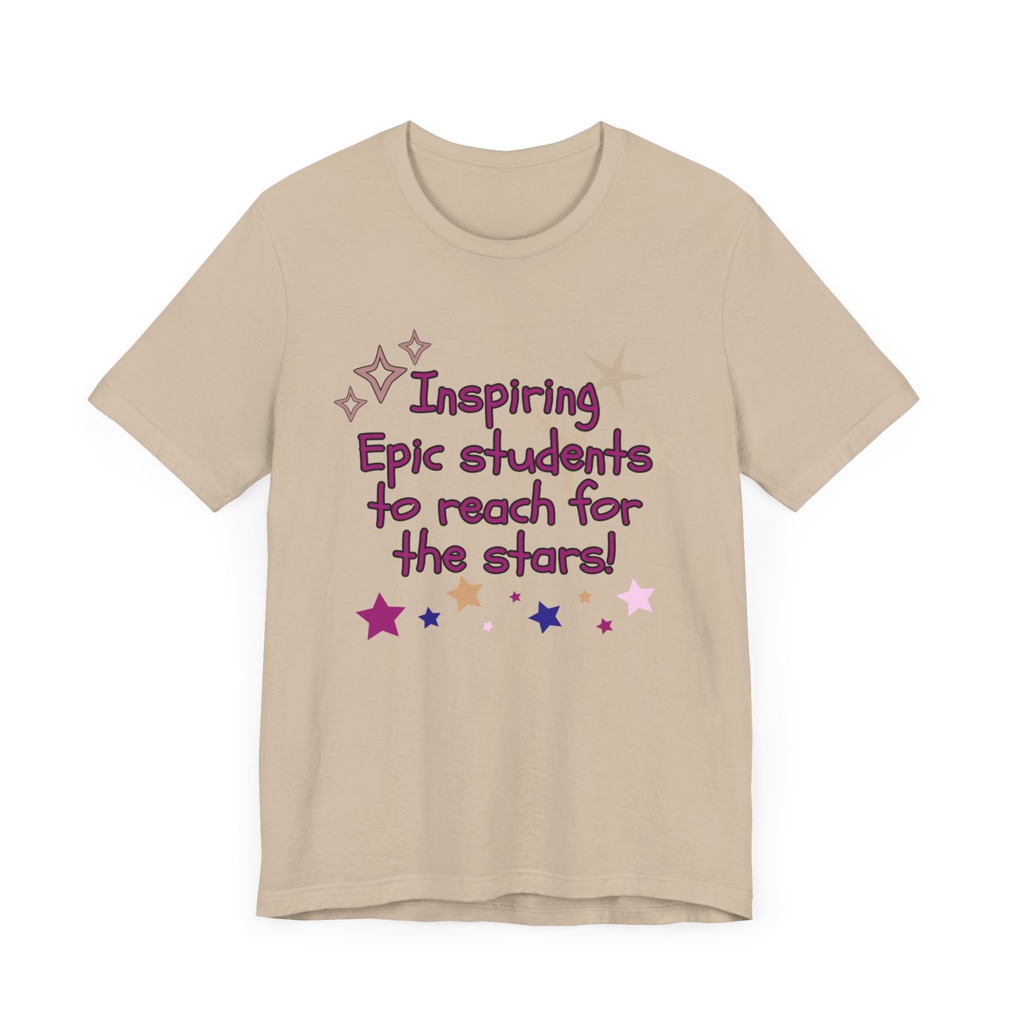 'Inspiring Epic Students To Reach For The Stars' Unisex Jersey Short Sleeve Tee