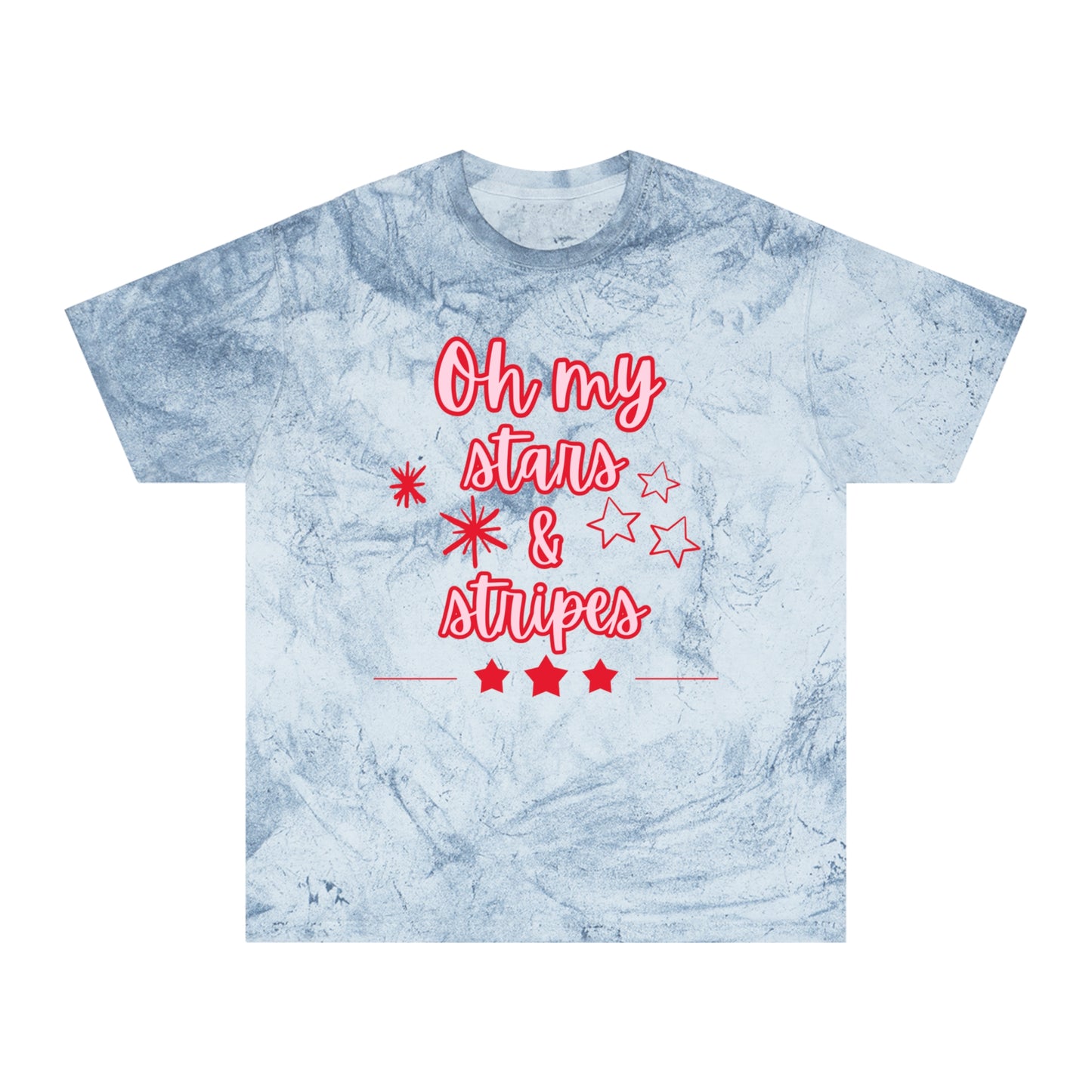 'Oh My Stars & Stripes' Unisex Color Blast T-Shirt