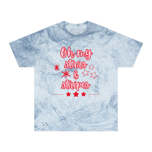 'Oh My Stars & Stripes' Unisex Color Blast T-Shirt