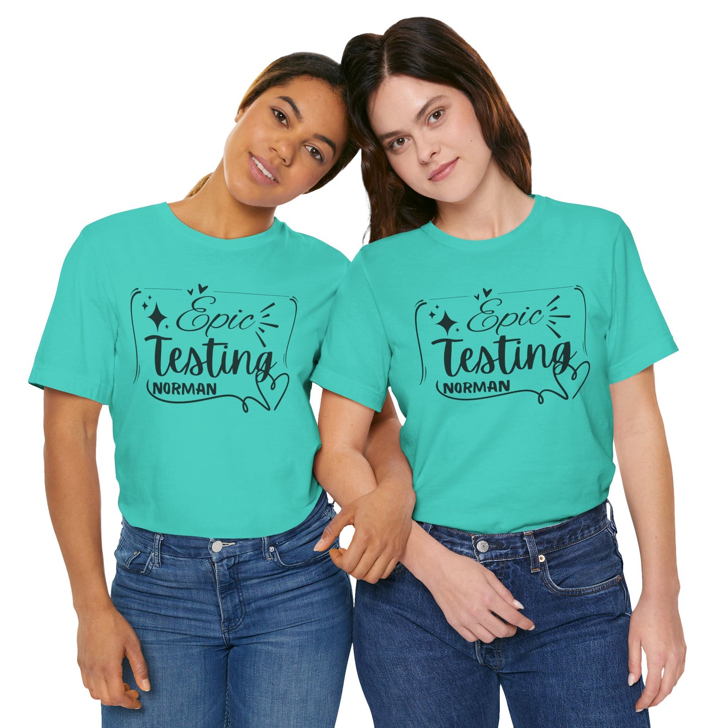 'Epic Testing Norman' Unisex Jersey Short Sleeve Tee