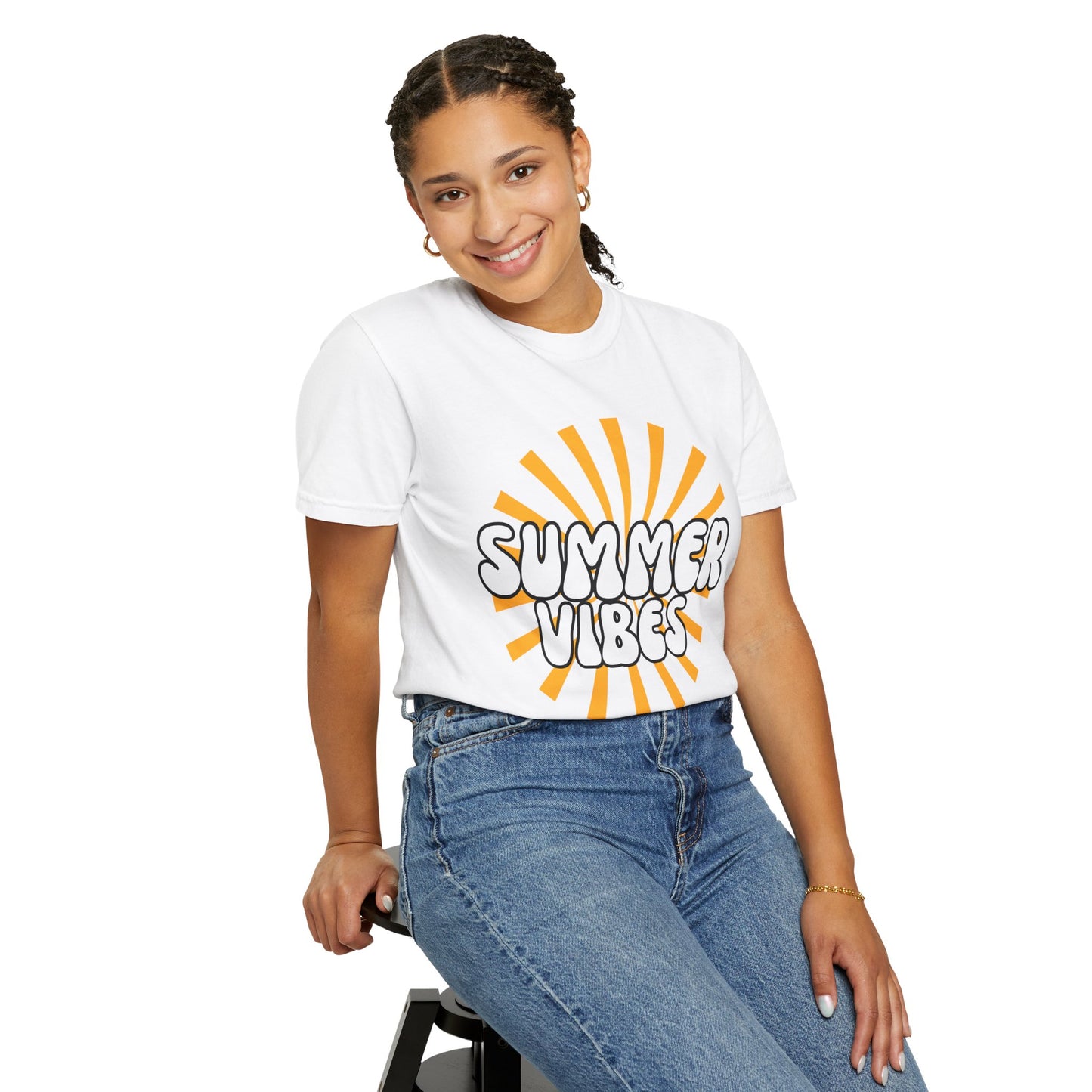 'Summer Vibes' Unisex Garment-Dyed T-shirt
