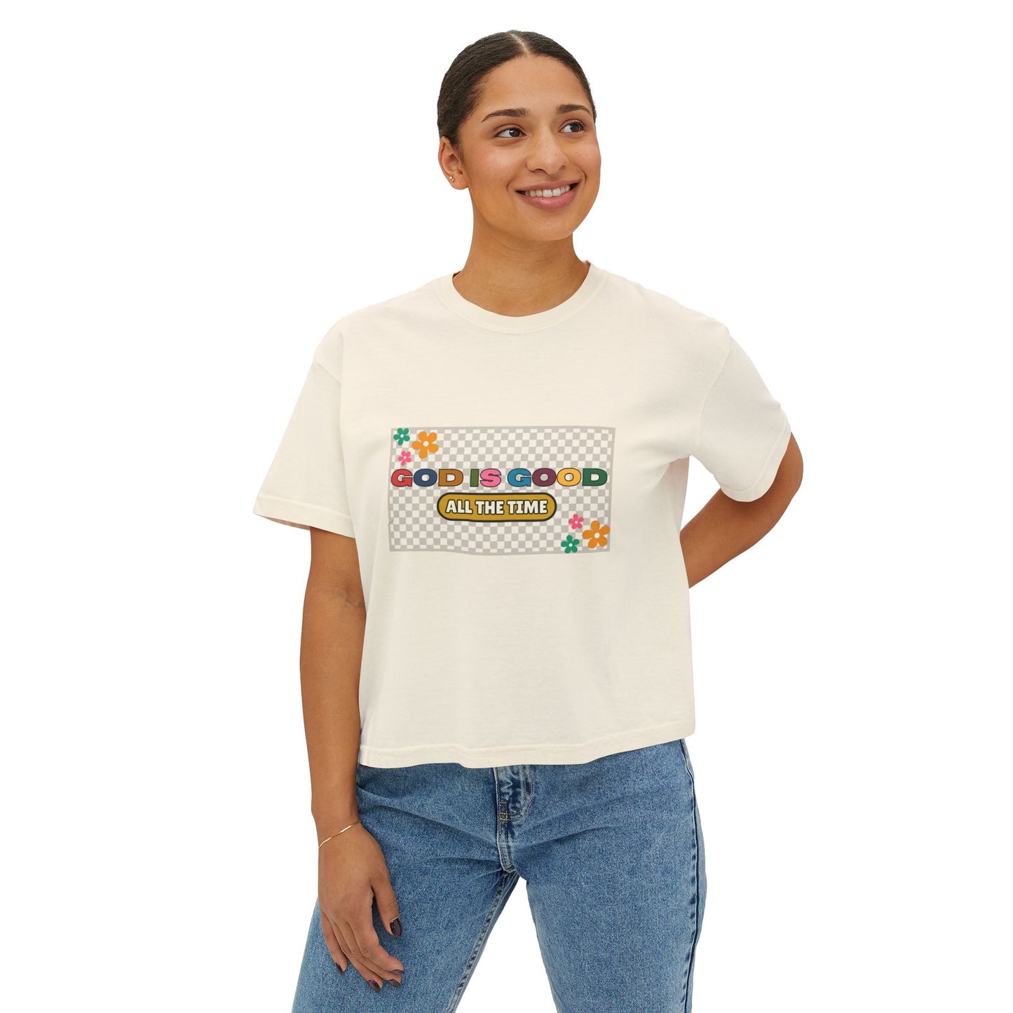 'God is Good All the Time' Women's Boxy Tee