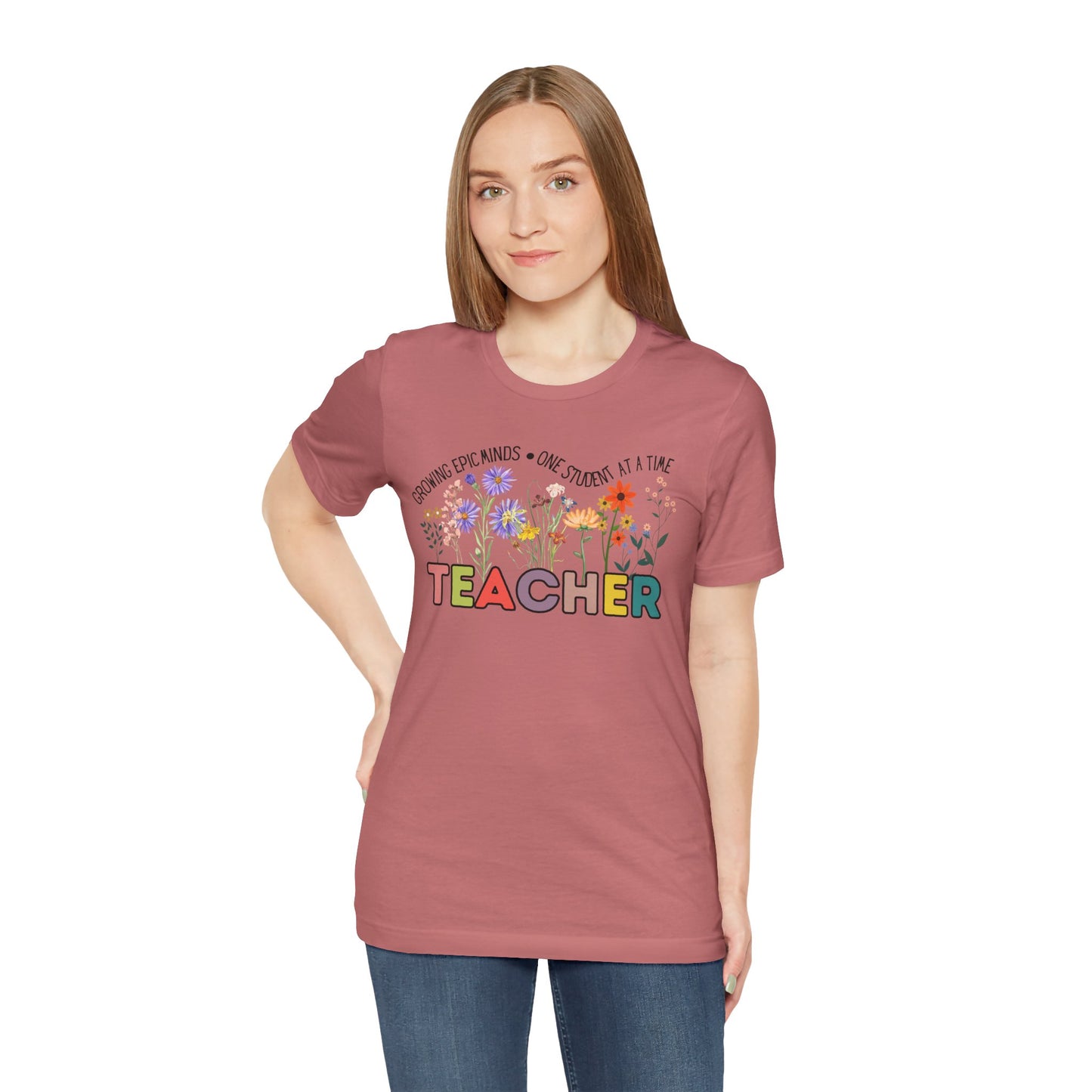 'Growing Epic Minds-One Student At A Time' Unisex Jersey Short Sleeve Tee