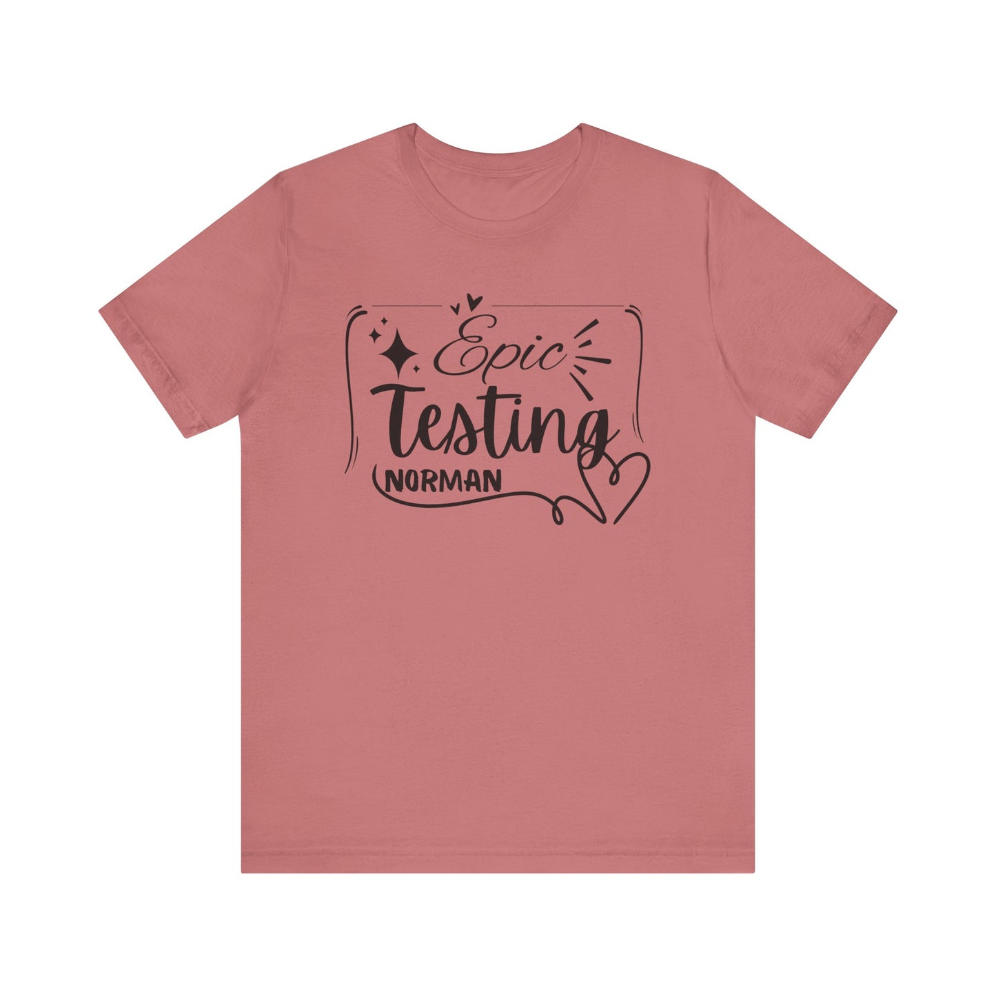 'Epic Testing Norman' Unisex Jersey Short Sleeve Tee
