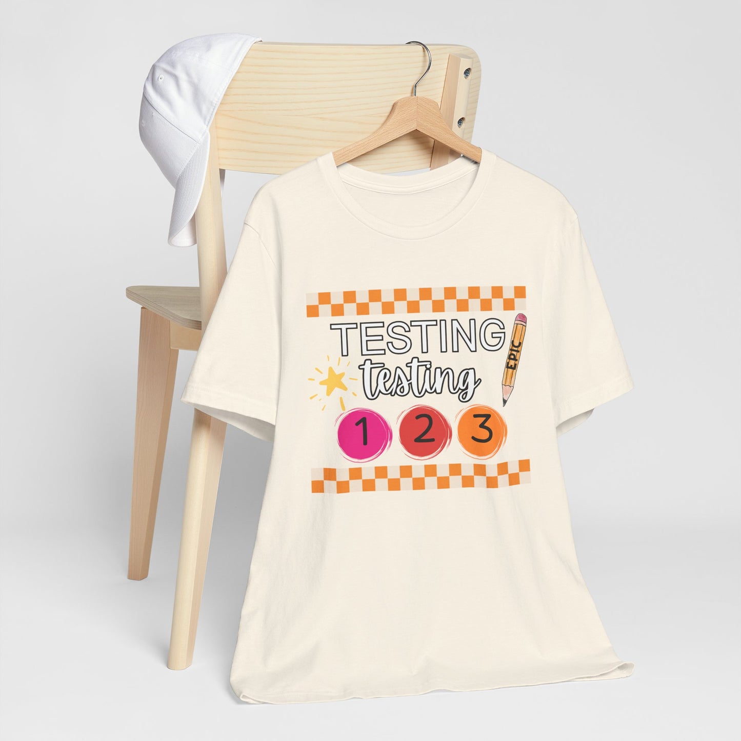 'Epic Testing Testing 1 2 3' Unisex Jersey Short Sleeve Tee