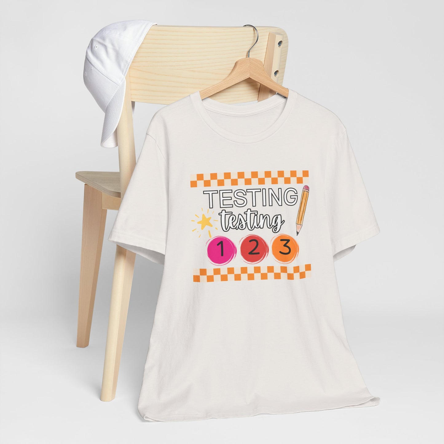 'Testing Testing 1 2 3' Unisex Jersey Short Sleeve Tee