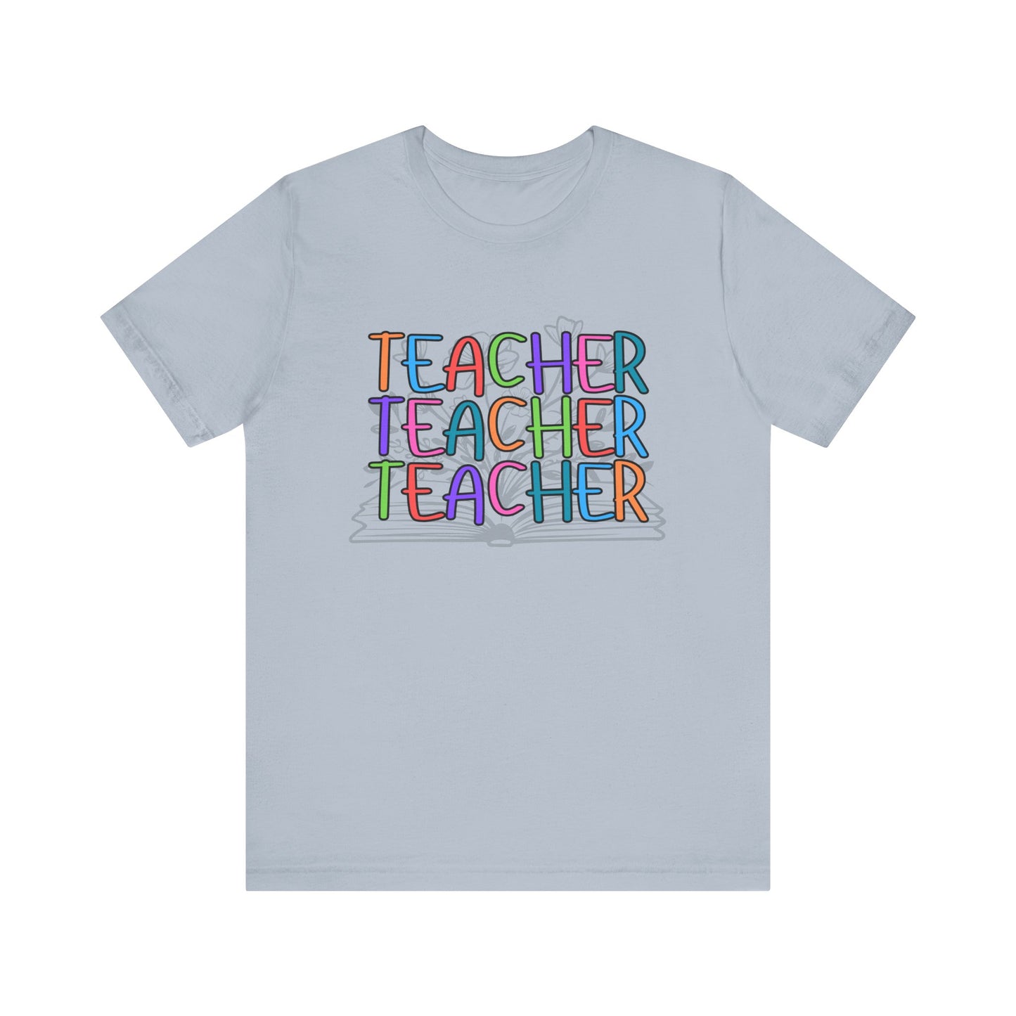 'Book Teacher' Unisex Jersey Short Sleeve Tee