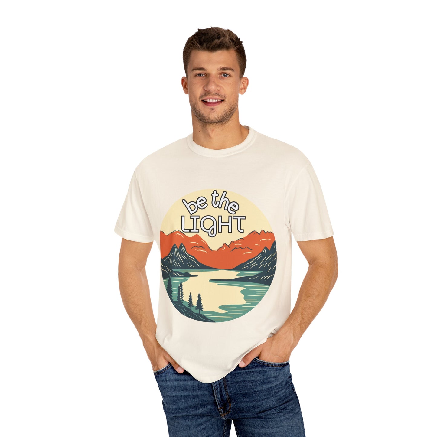 'Be the Light' Unisex Garment-Dyed T-shirt