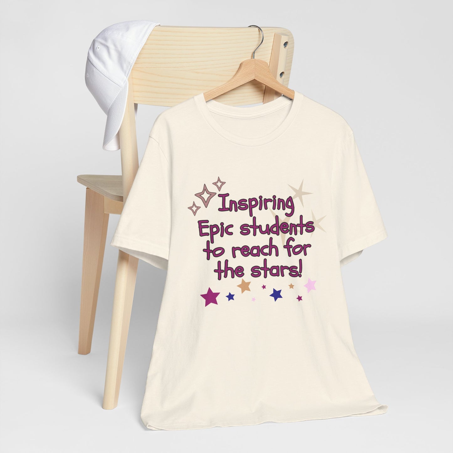 'Inspiring Epic Students To Reach For The Stars' Unisex Jersey Short Sleeve Tee