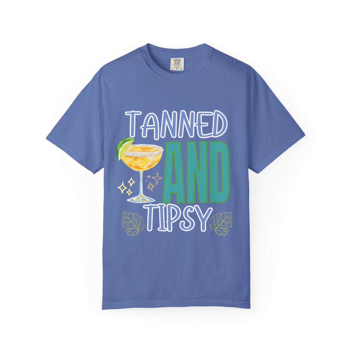 'Tanned and Tipsy' Unisex Garment-Dyed T-shirt