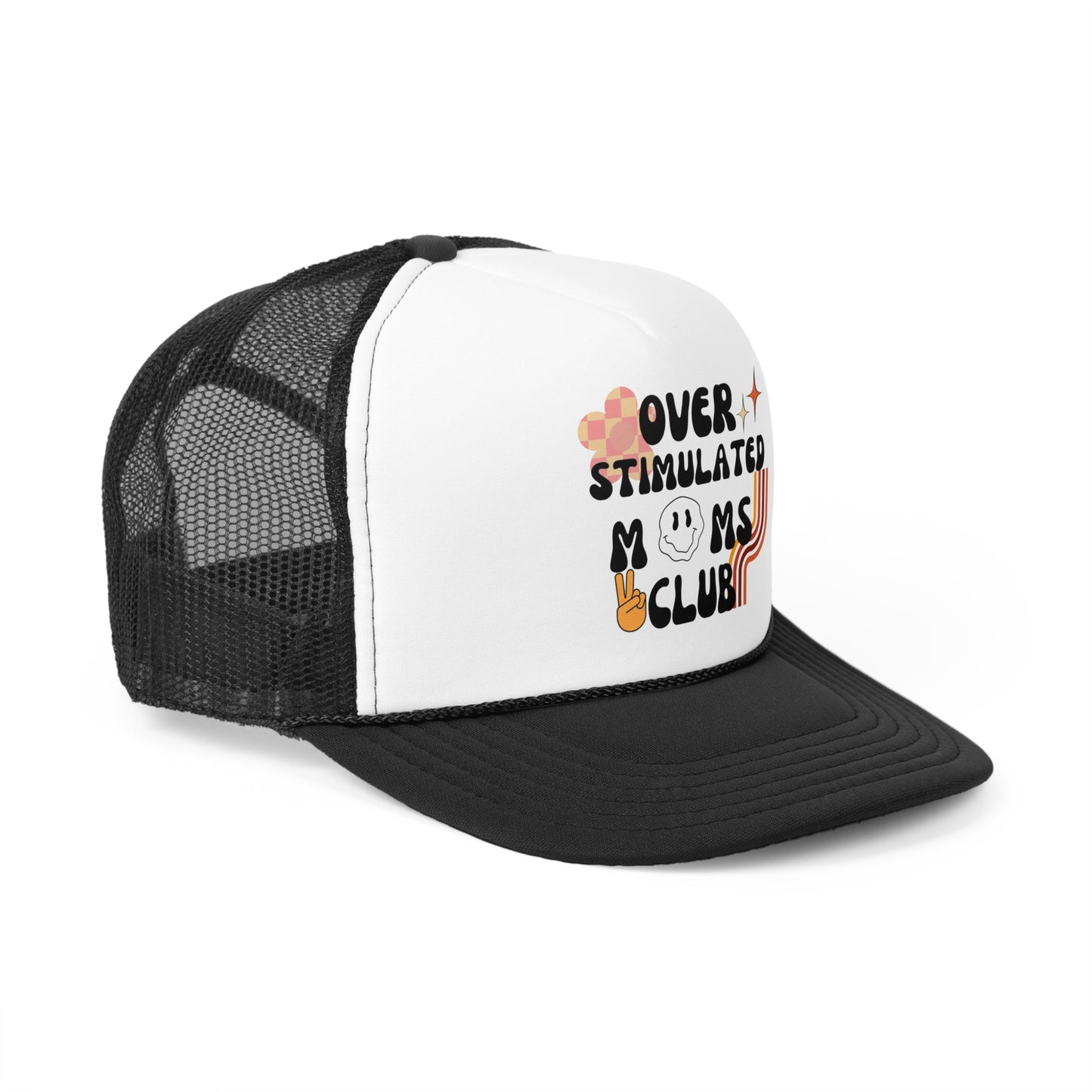 'Retro Over Stimulated Moms Club' Trucker Caps