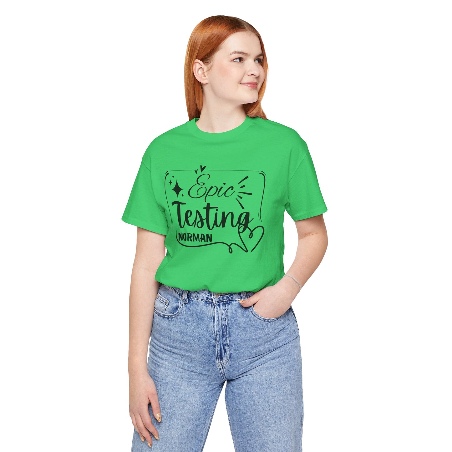 'Epic Testing Norman' Unisex Jersey Short Sleeve Tee