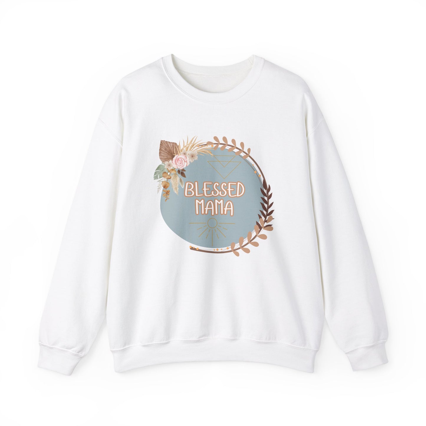 'Blessed Mama' Unisex Heavy Blend™ Crewneck Sweatshirt