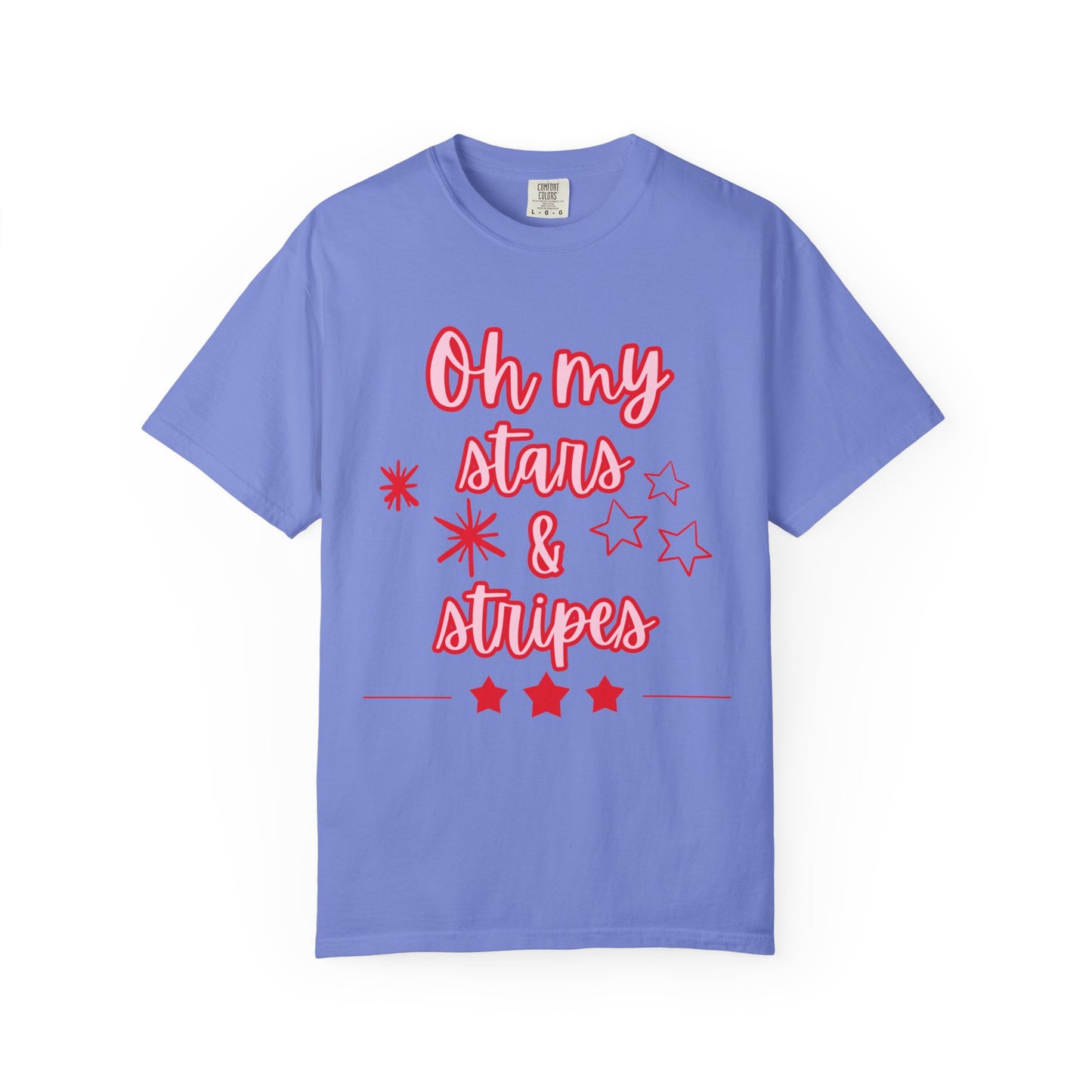 'Oh My Stars & Stripes' Unisex Garment-Dyed T-shirt