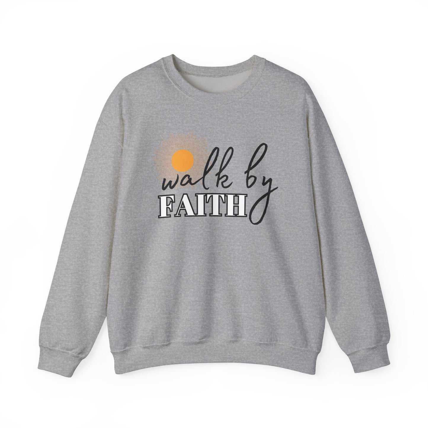 'Walk by Faith' Unisex Heavy Blend™ Crewneck Sweatshirt