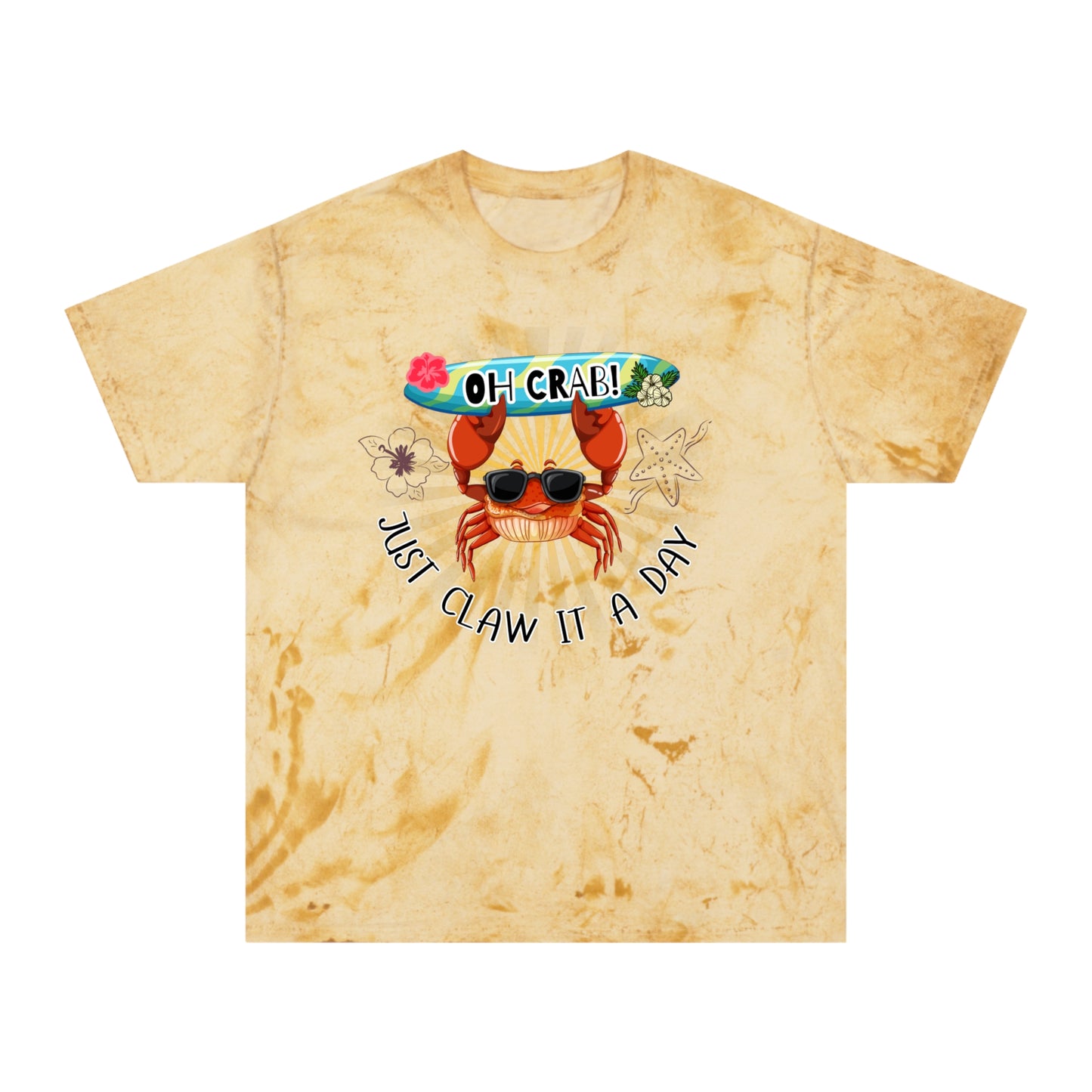 'Oh Crab! Just Claw It A Day' Unisex Color Blast T-Shirt