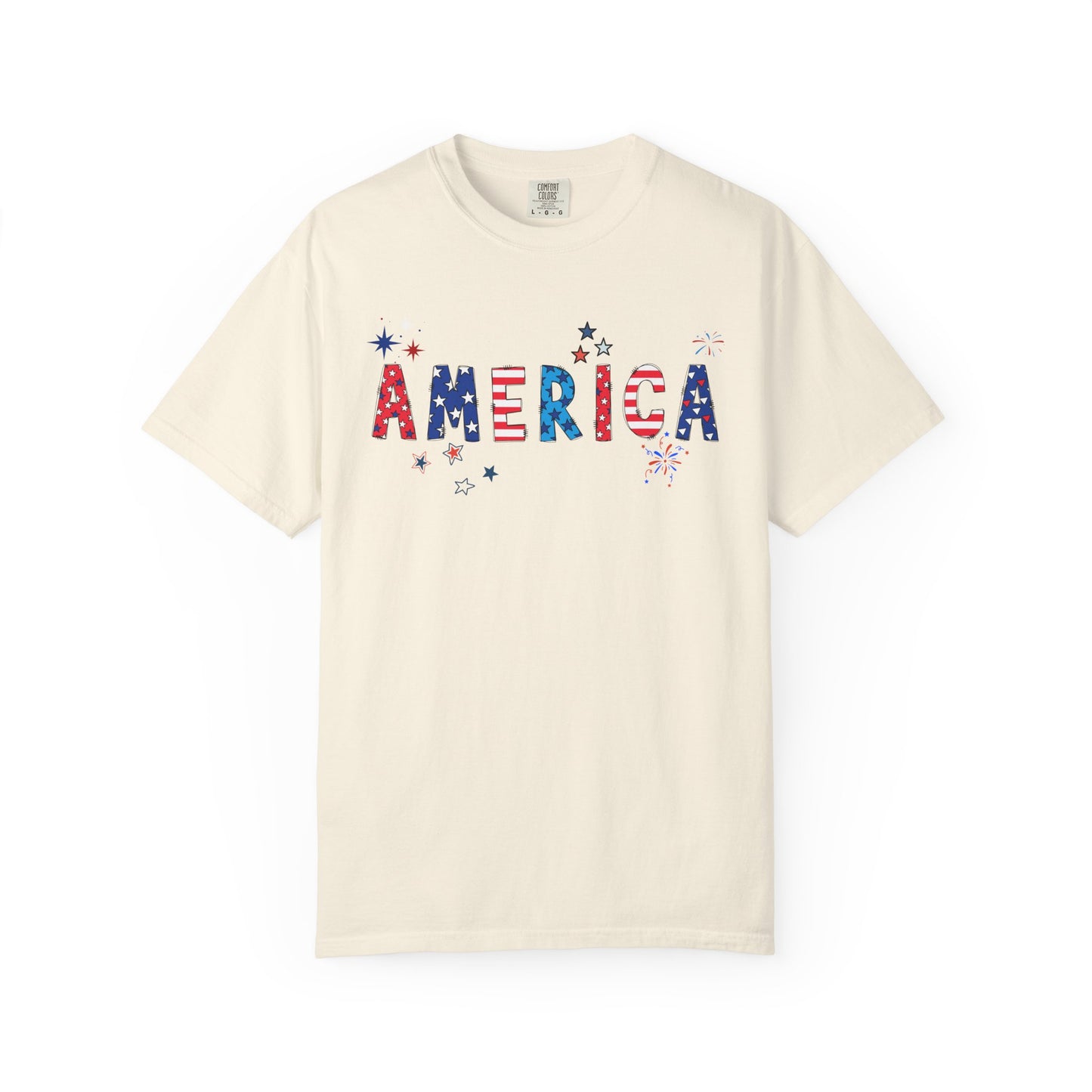 'America' Unisex Garment-Dyed T-shirt