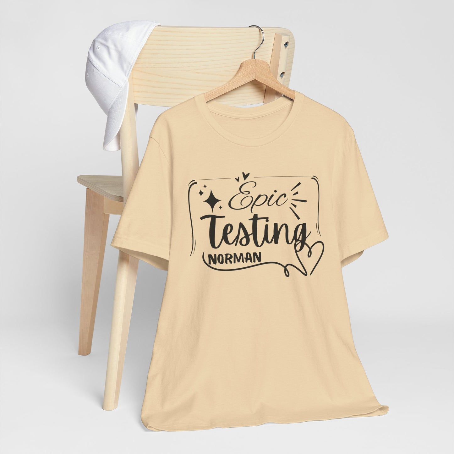 'Epic Testing Norman' Unisex Jersey Short Sleeve Tee