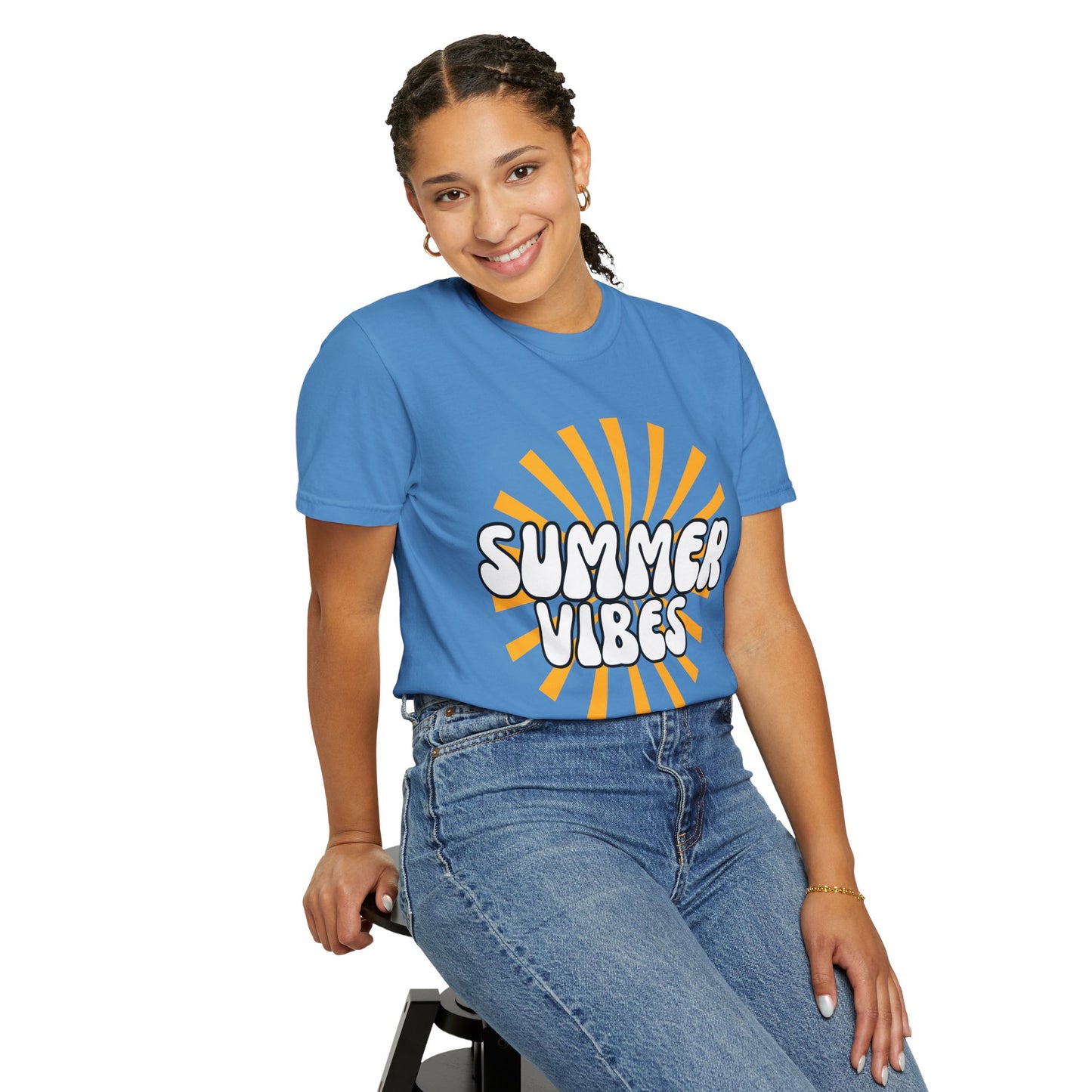 'Summer Vibes' Unisex Garment-Dyed T-shirt
