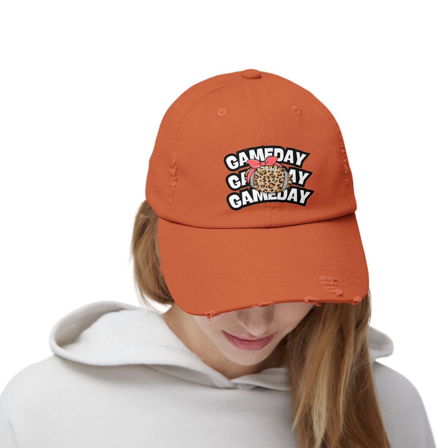 'Gameday' Unisex Distressed Cap