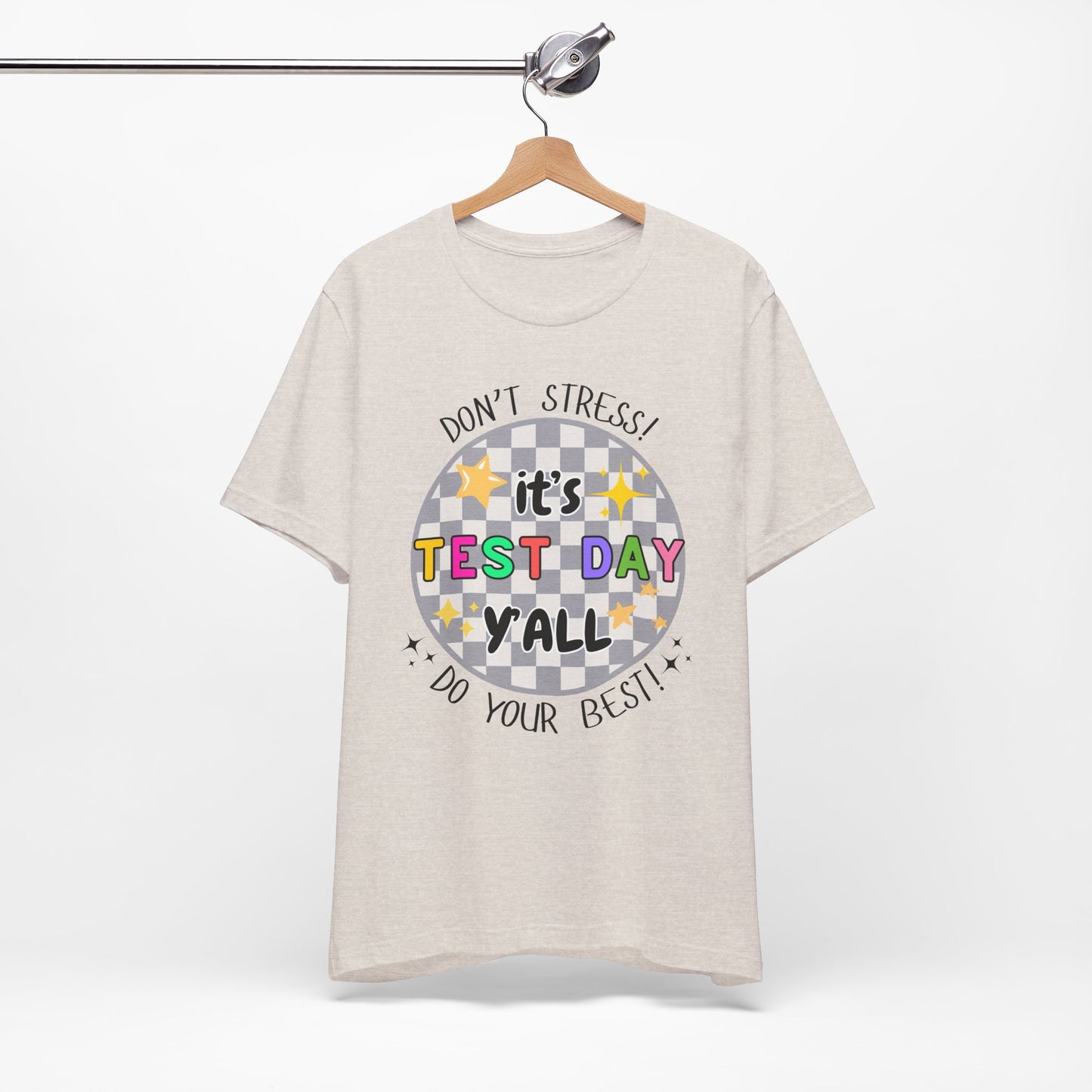 'It's Test Day Y'all' Unisex Jersey Short Sleeve Tee