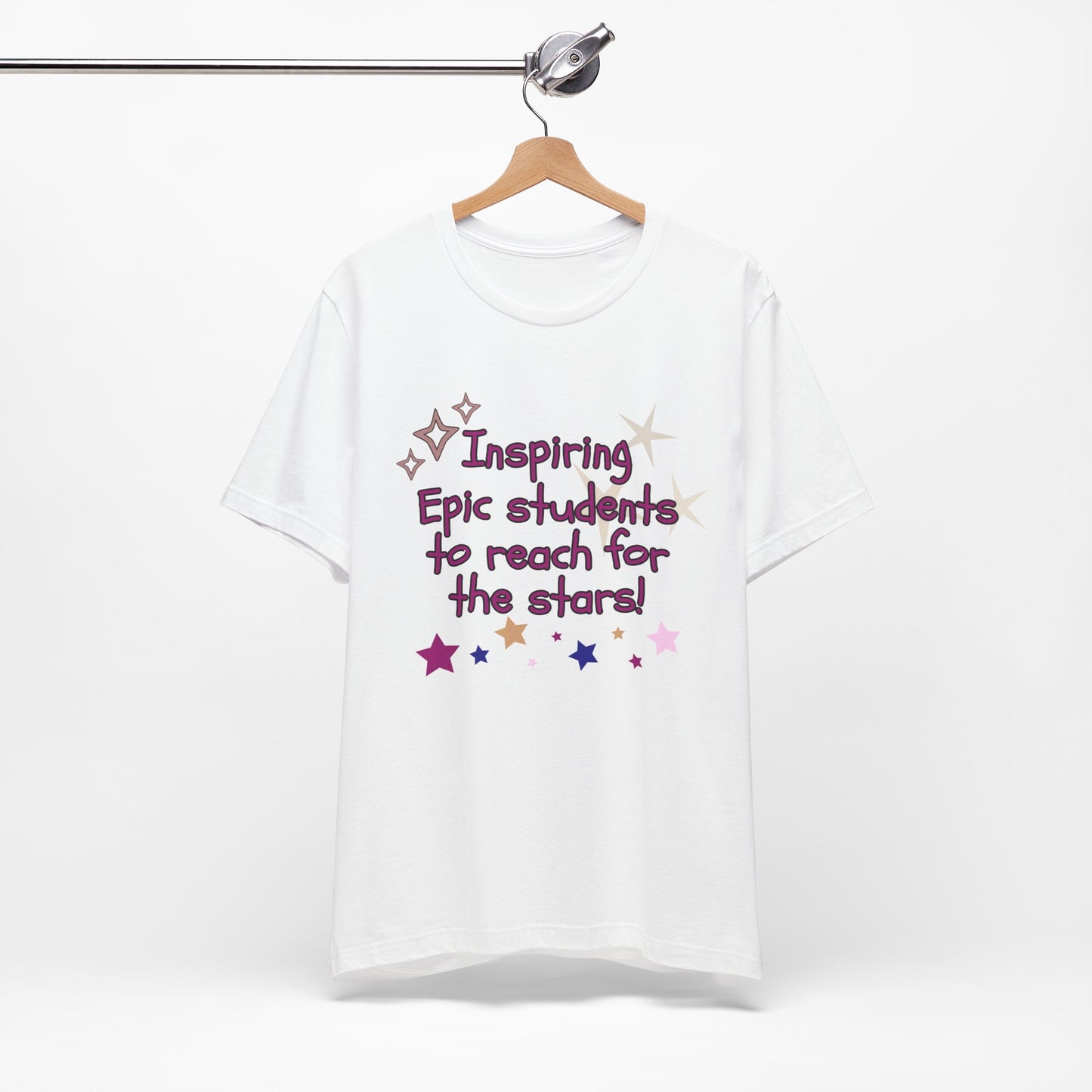 'Inspiring Epic Students To Reach For The Stars' Unisex Jersey Short Sleeve Tee