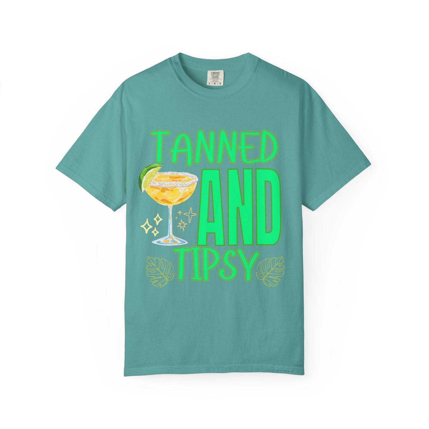'Tanned and Tipsy' Unisex Garment-Dyed T-shirt