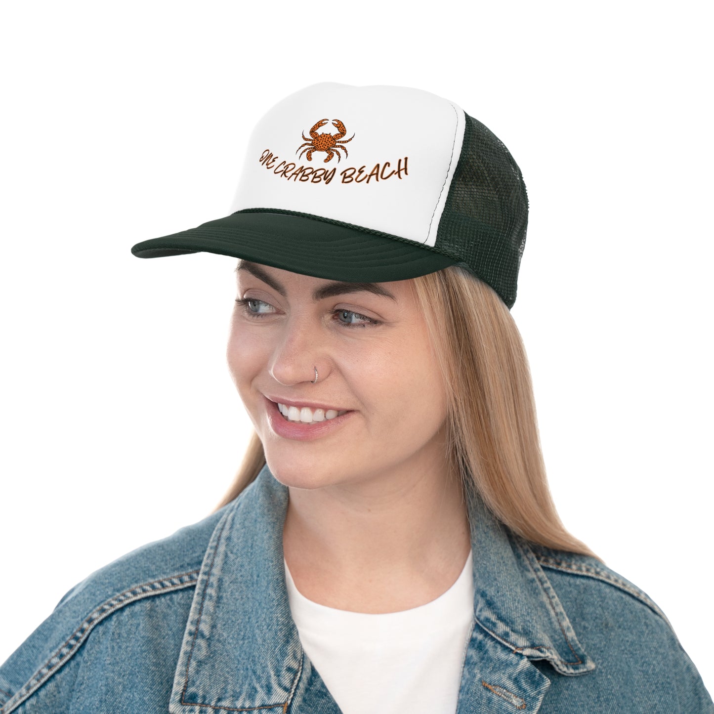 'One Crabby Beach' Trucker Caps